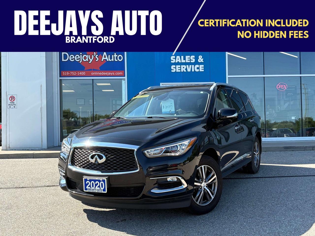 2020 Infiniti QX60 Essential AWD   Java Leather Interior   Clean Photo0