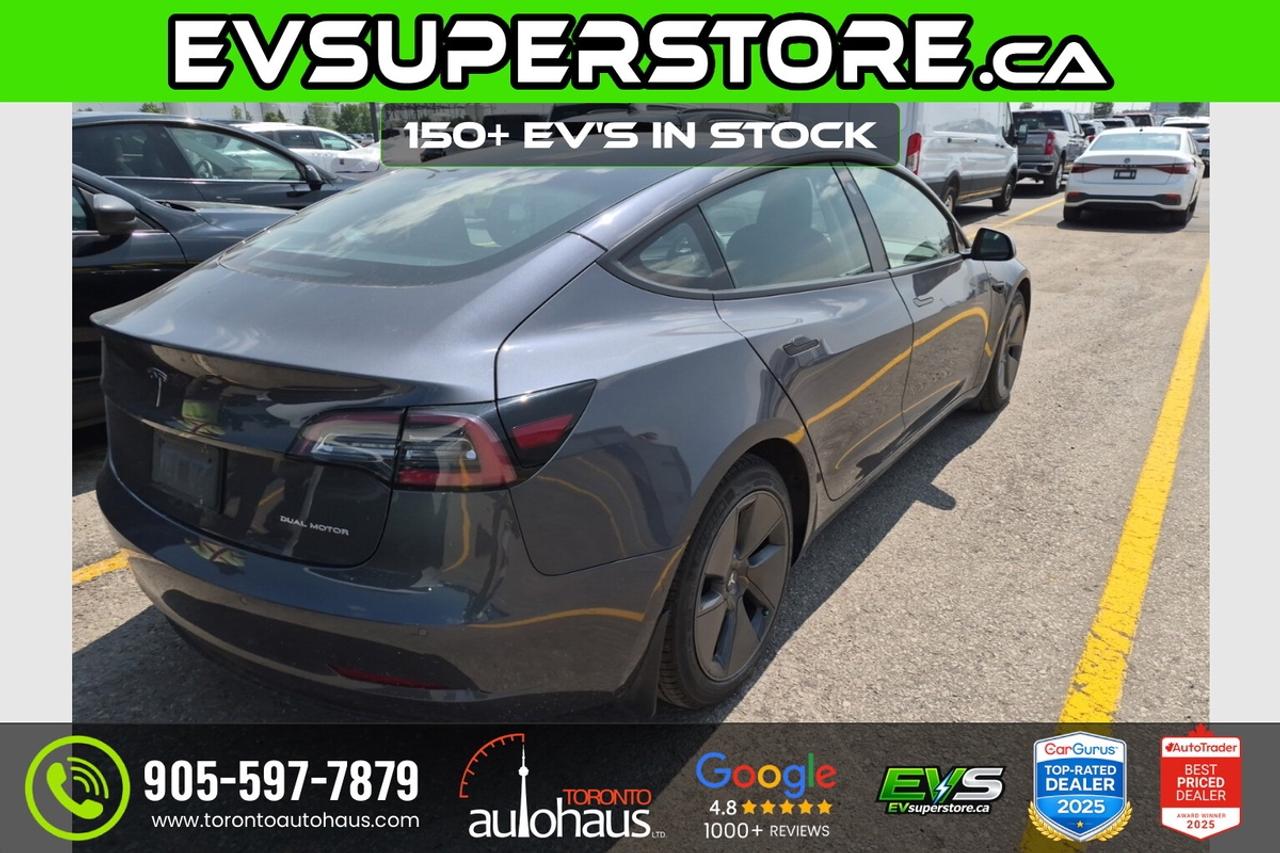 2022 Tesla Model 3 LR AWD 150+ EV's at EVSUPERSTORE.ca Photo