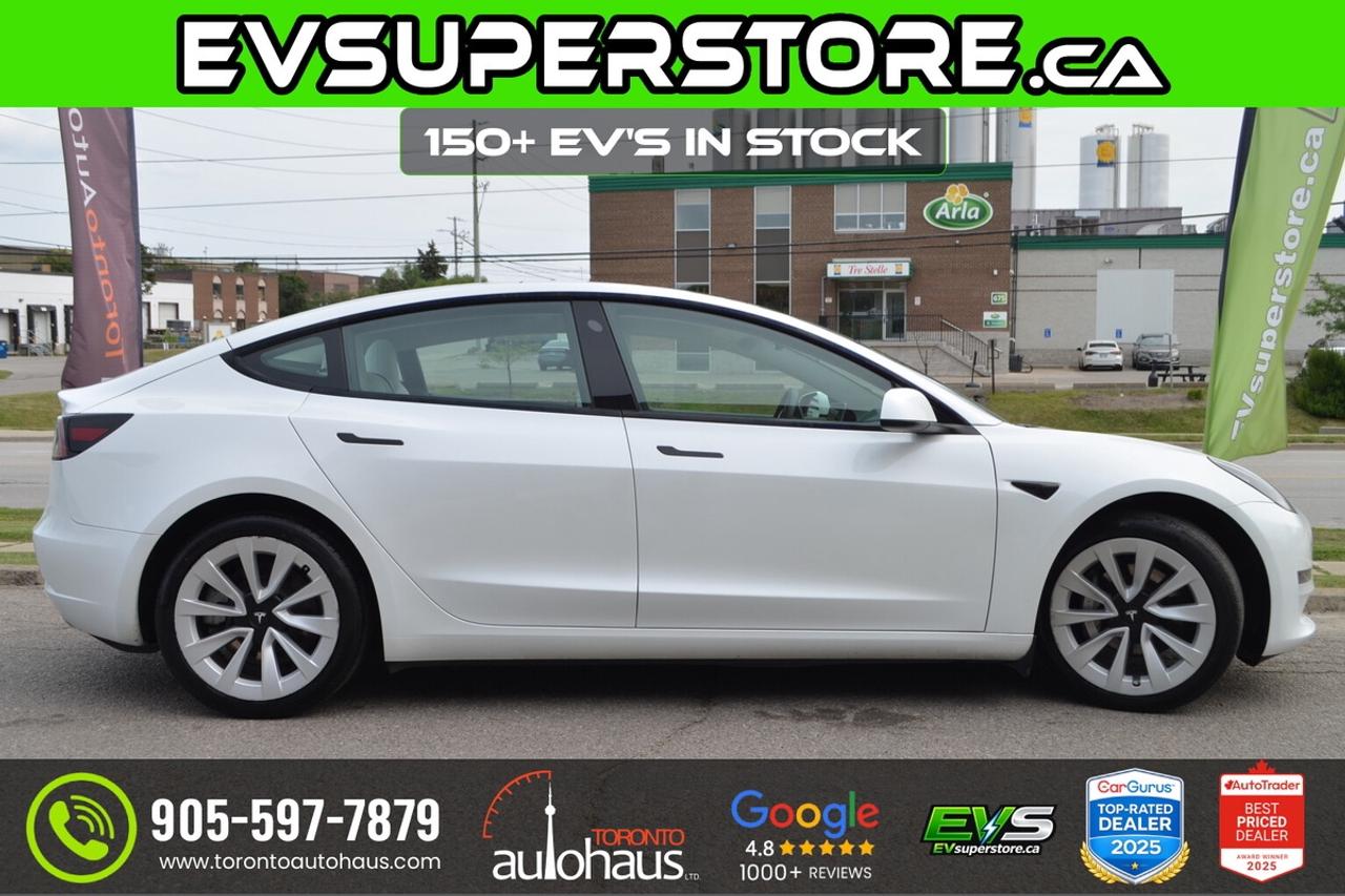 2022 Tesla Model 3 LR AWD White Interior I EVSUPERSTORE.CA Photo