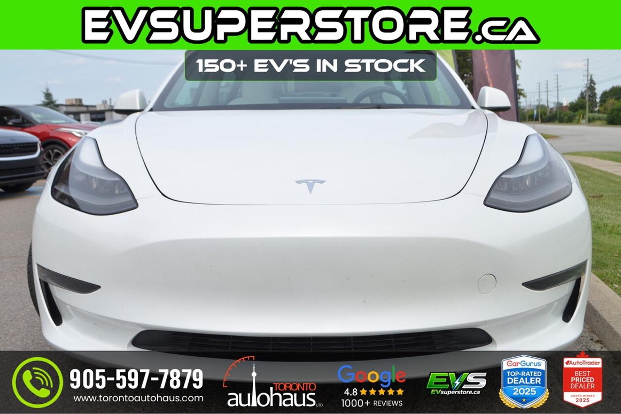 2022 Tesla Model 3 LR AWD White Interior I EVSUPERSTORE.CA Photo