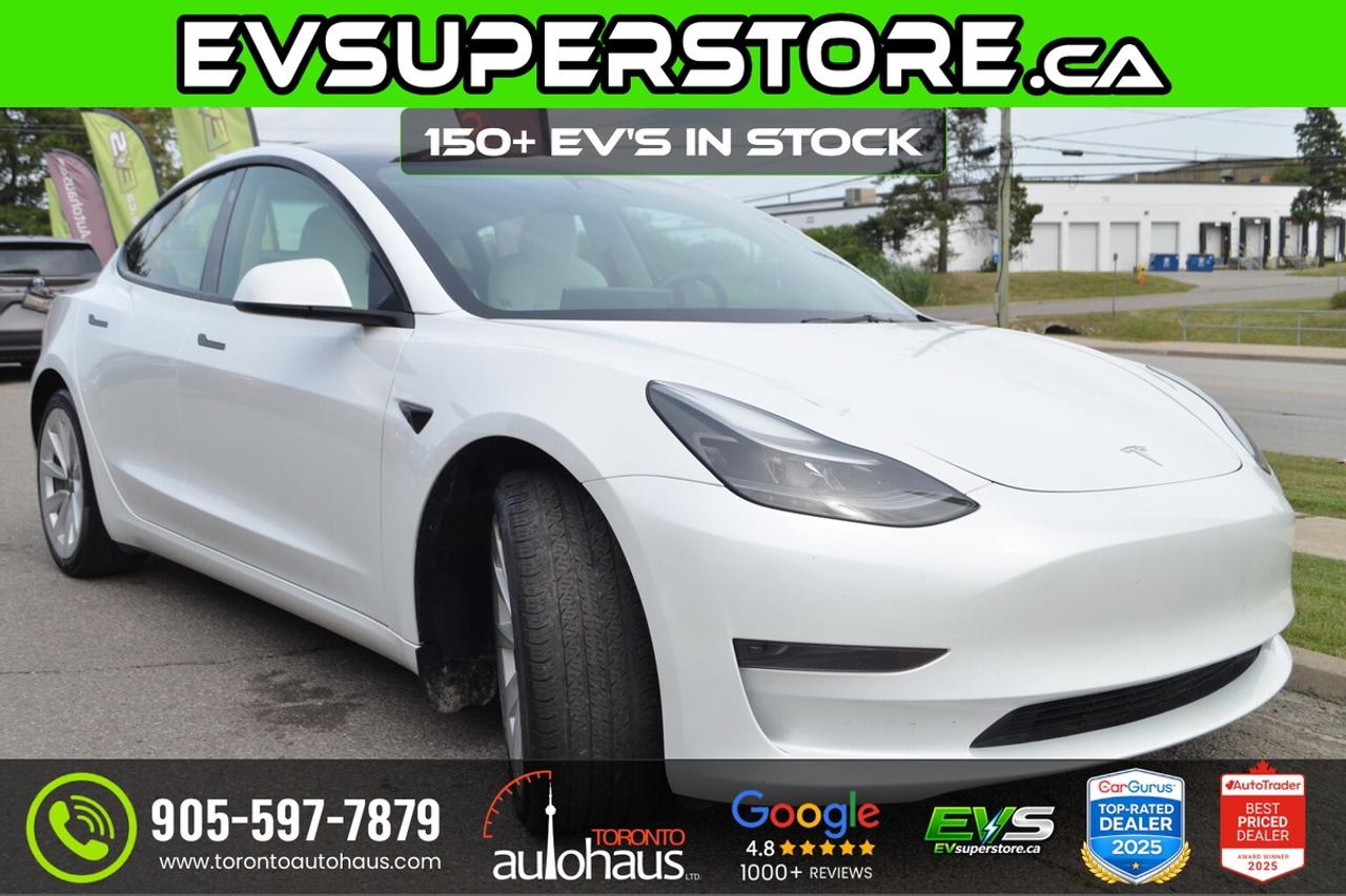 2022 Tesla Model 3 LR AWD White Interior I EVSUPERSTORE.CA Photo