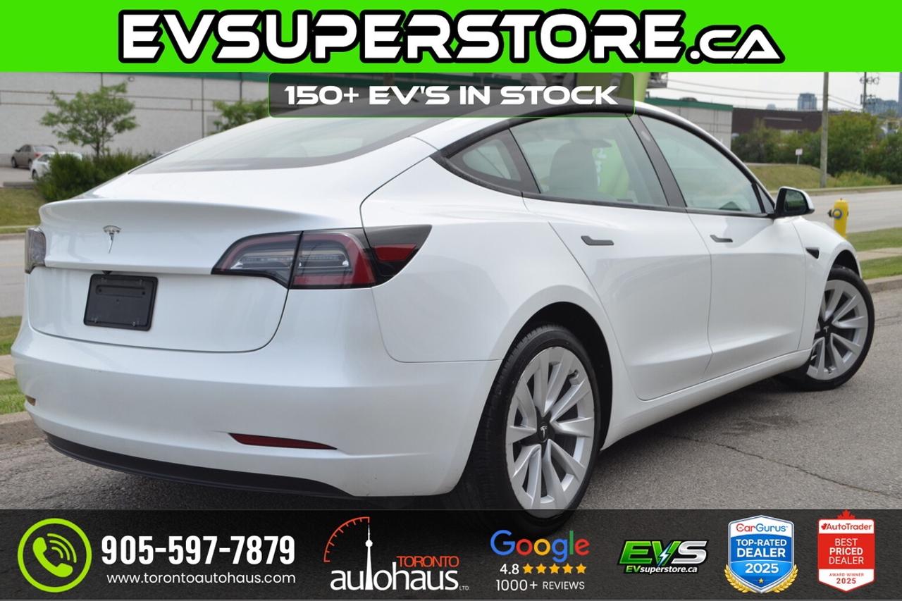 2022 Tesla Model 3 LR AWD White Interior I EVSUPERSTORE.CA Photo