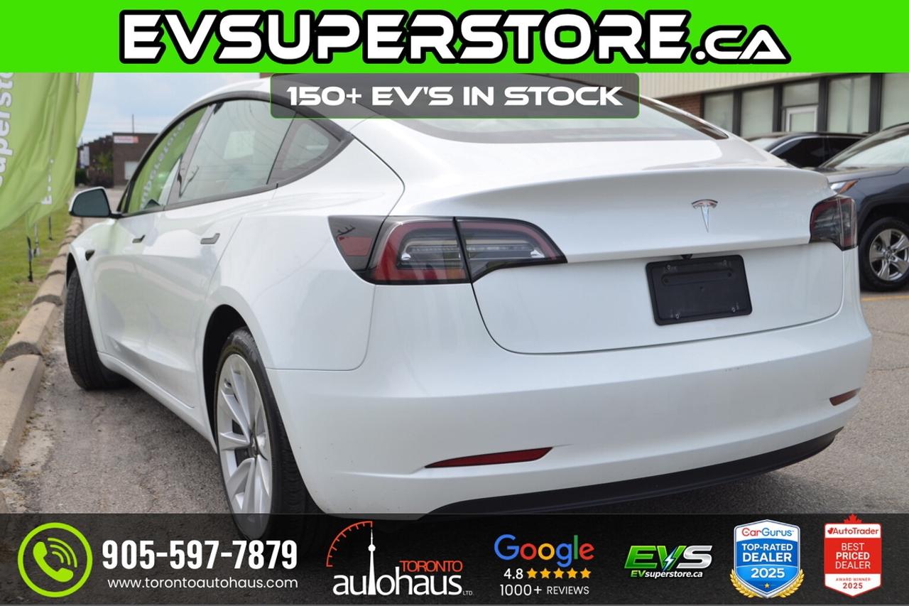 2022 Tesla Model 3 LR AWD White Interior I EVSUPERSTORE.CA Photo