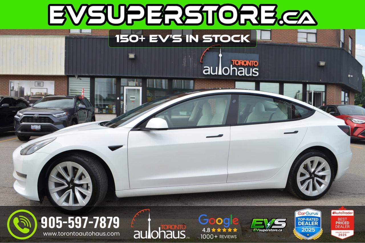 2022 Tesla Model 3 LR AWD White Interior I EVSUPERSTORE.CA Photo