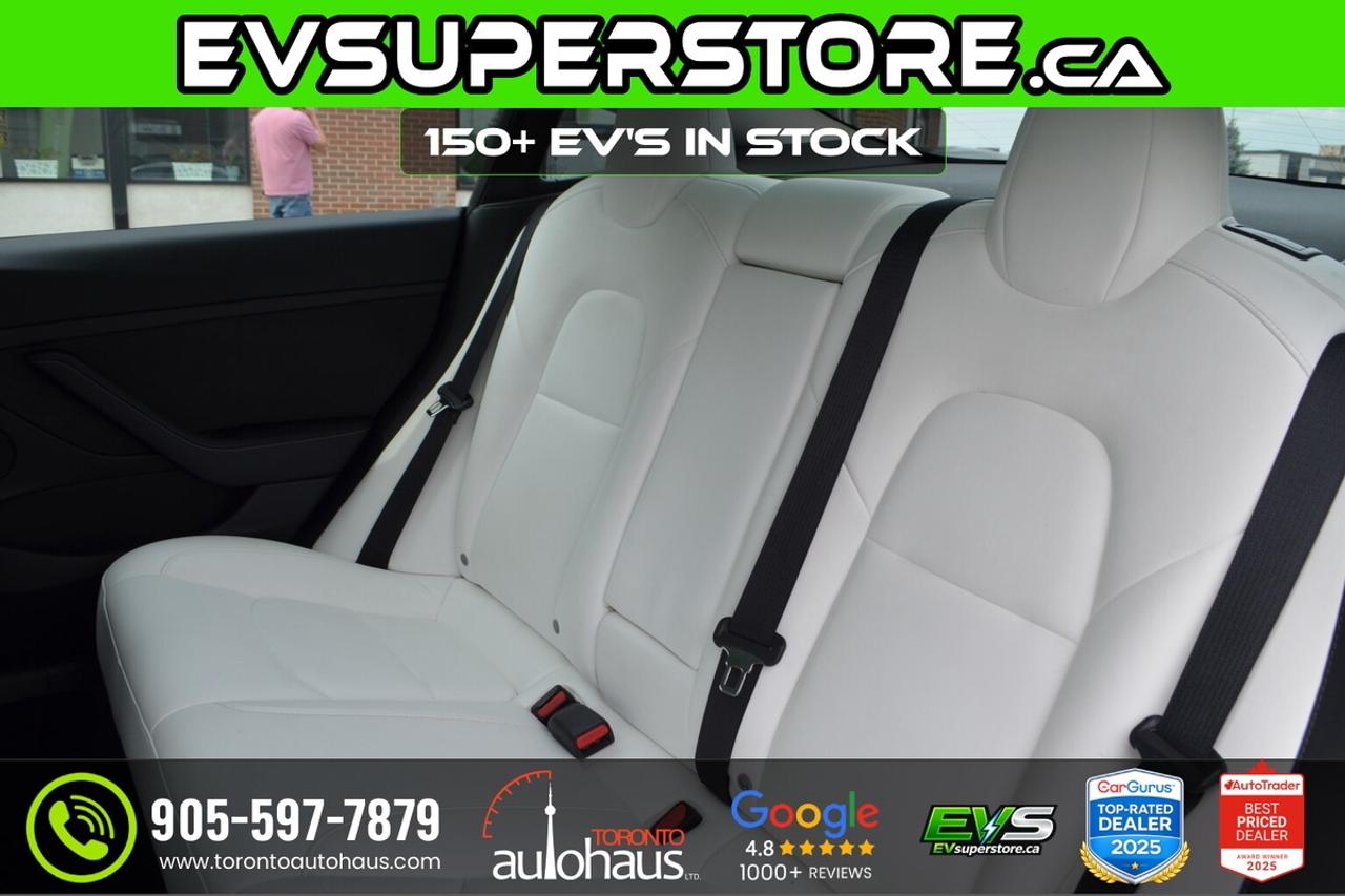 2022 Tesla Model 3 LR AWD White Interior I EVSUPERSTORE.CA Photo