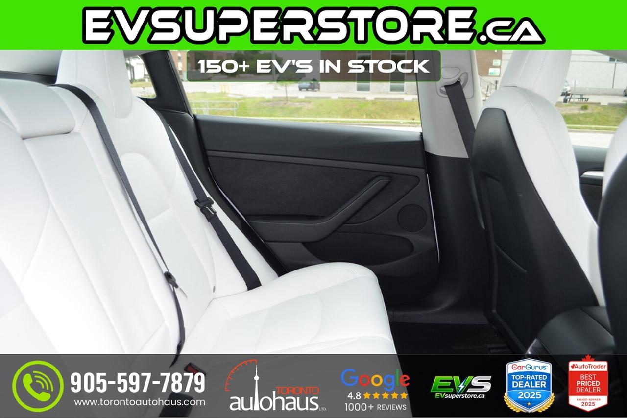 2022 Tesla Model 3 LR AWD White Interior I EVSUPERSTORE.CA Photo
