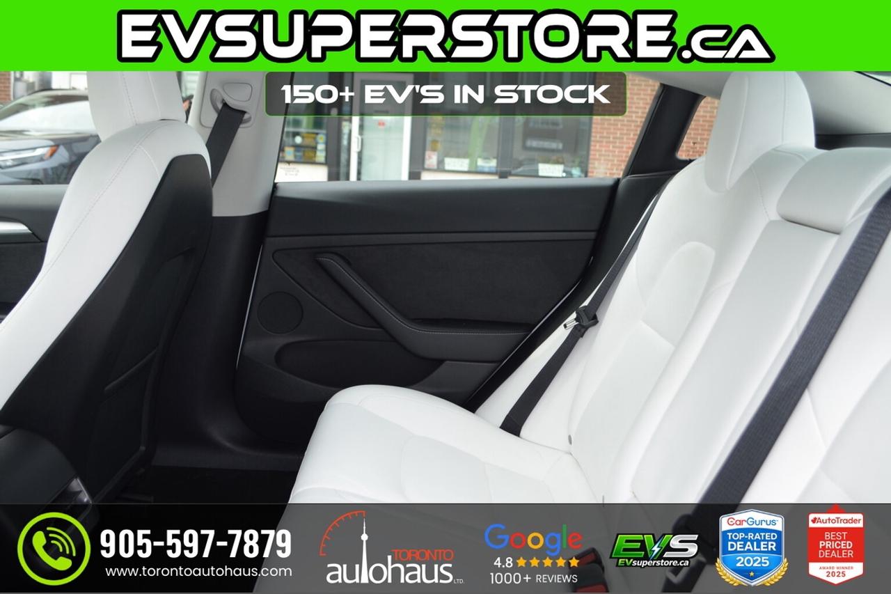 2022 Tesla Model 3 LR AWD White Interior I EVSUPERSTORE.CA Photo