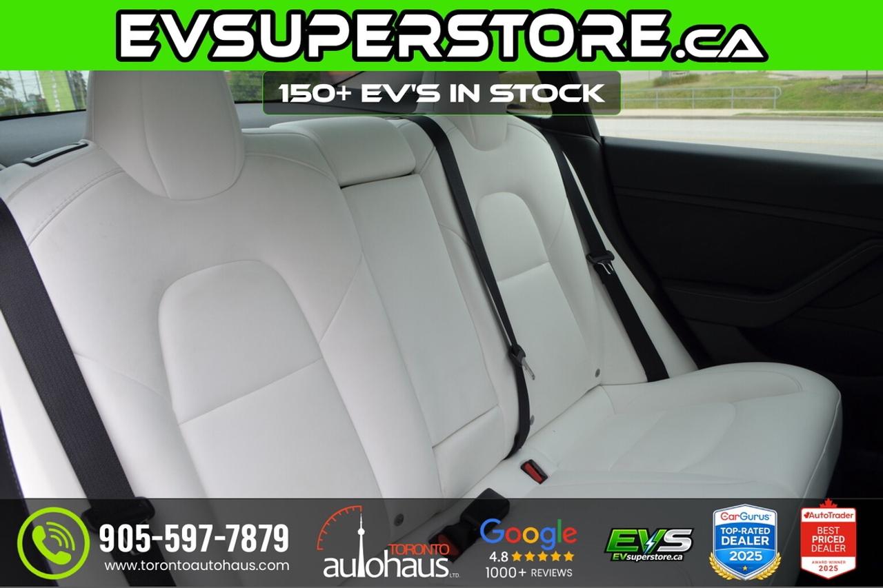 2022 Tesla Model 3 LR AWD White Interior I EVSUPERSTORE.CA Photo