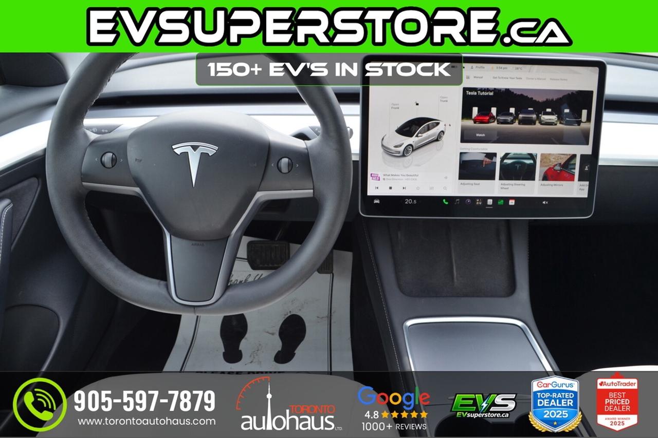 2022 Tesla Model 3 LR AWD White Interior I EVSUPERSTORE.CA Photo
