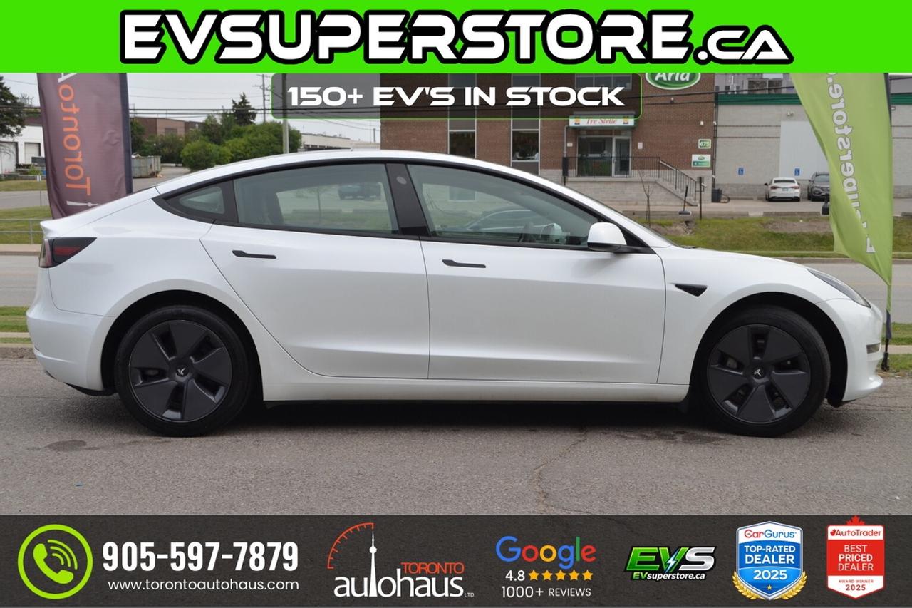 2023 Tesla Model 3 LFP I WHITE INTERIOR I EVSUPERSTORE.CA Photo