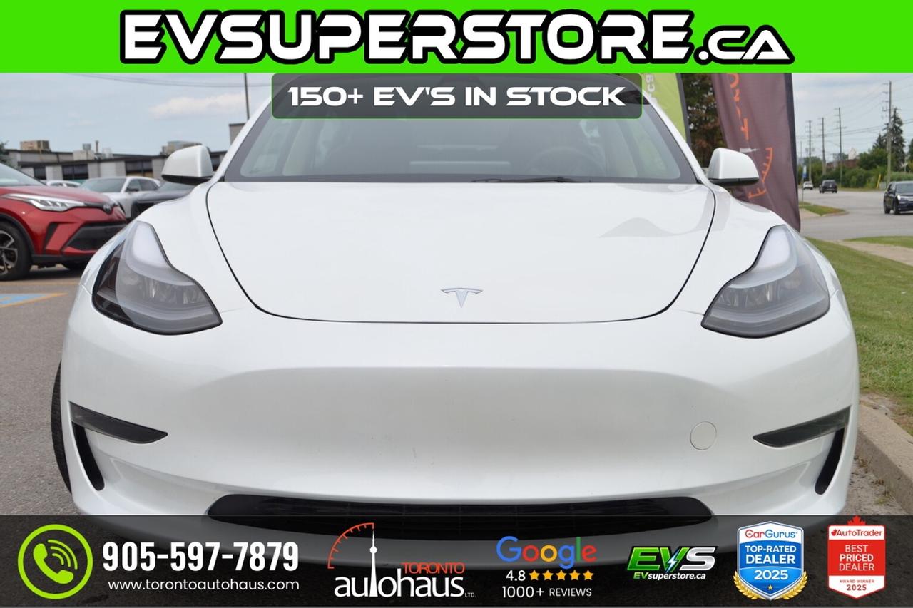 2023 Tesla Model 3 LFP I WHITE INTERIOR I EVSUPERSTORE.CA Photo