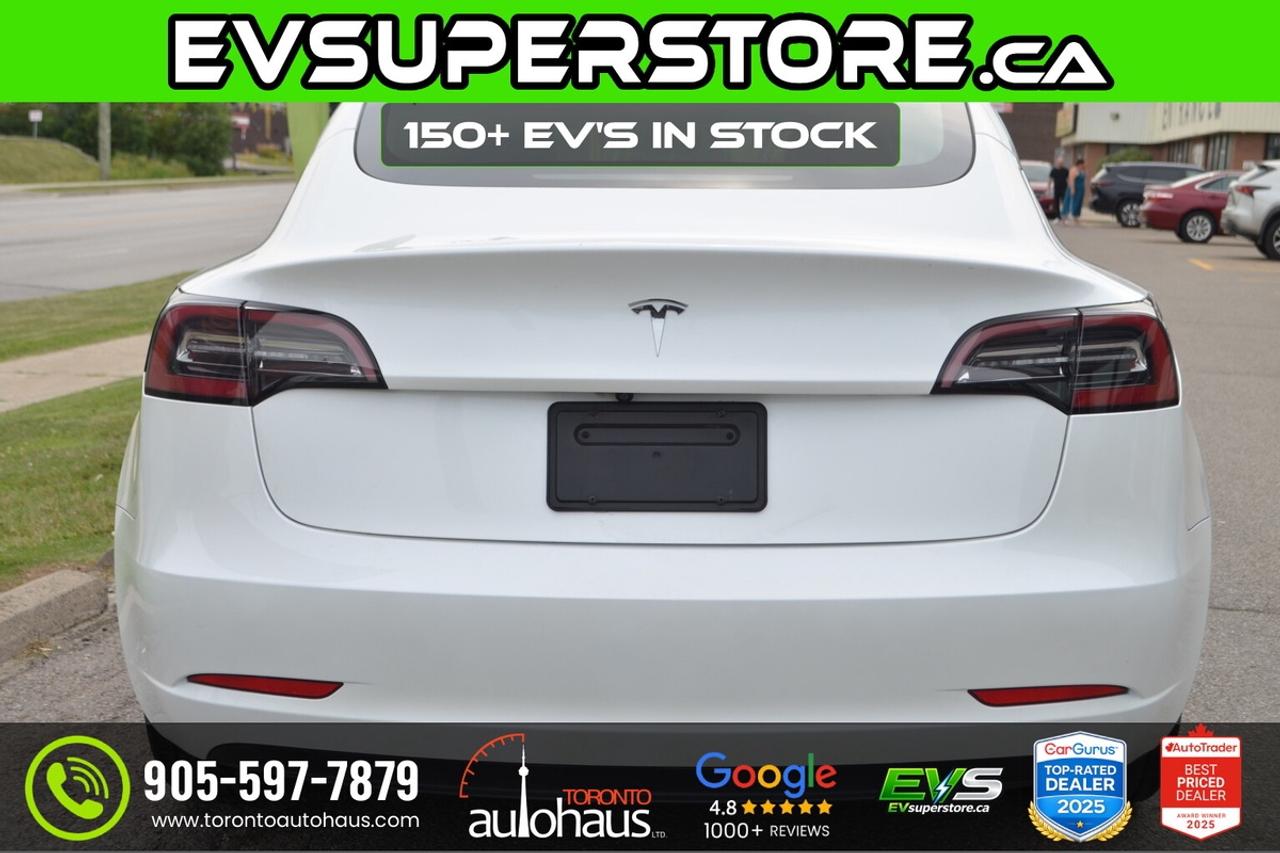2023 Tesla Model 3 LFP I WHITE INTERIOR I EVSUPERSTORE.CA Photo