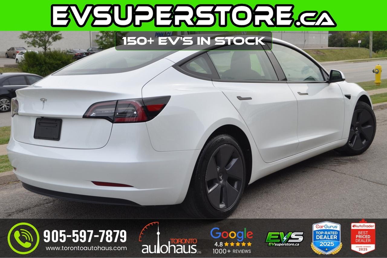 2023 Tesla Model 3 LFP I WHITE INTERIOR I EVSUPERSTORE.CA Photo