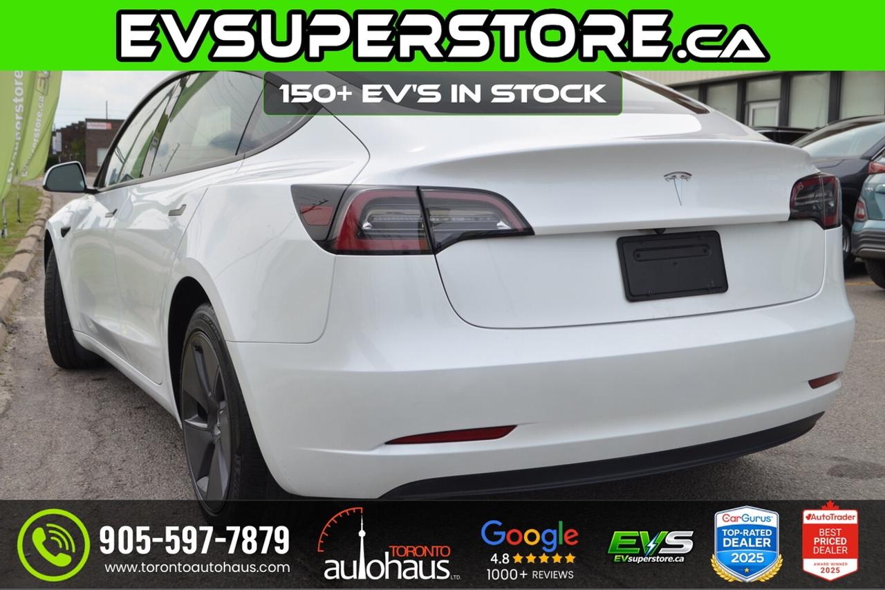 2023 Tesla Model 3 LFP I WHITE INTERIOR I EVSUPERSTORE.CA Photo