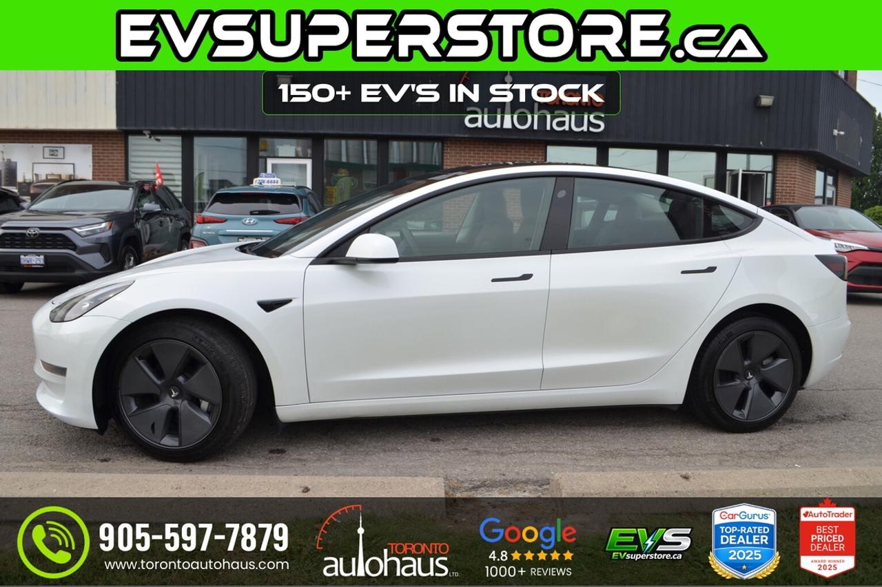 2023 Tesla Model 3 LFP I WHITE INTERIOR I EVSUPERSTORE.CA Photo