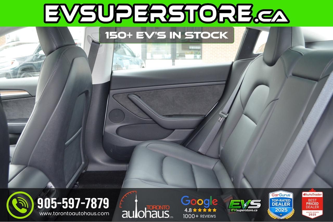 2023 Tesla Model 3 LFP I WHITE INTERIOR I EVSUPERSTORE.CA Photo