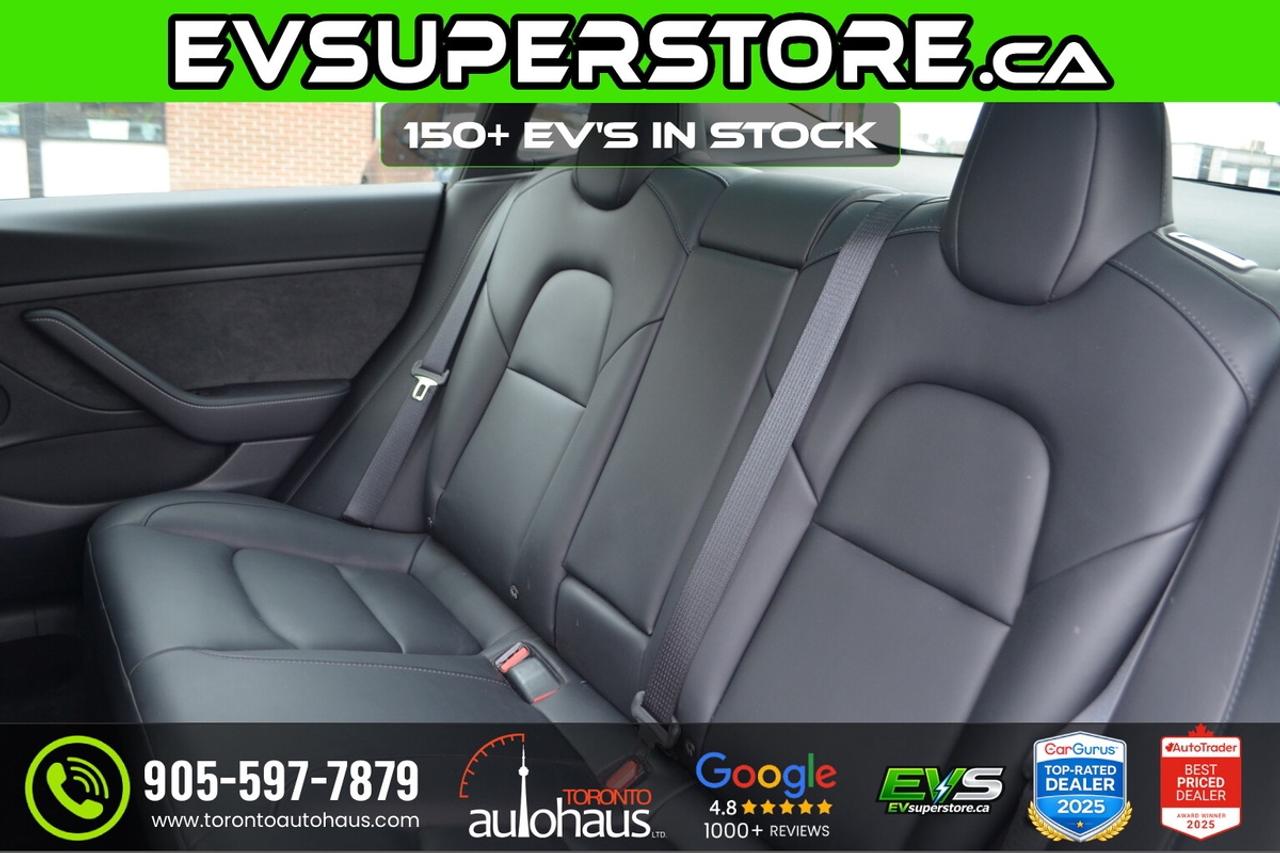 2023 Tesla Model 3 LFP I WHITE INTERIOR I EVSUPERSTORE.CA Photo