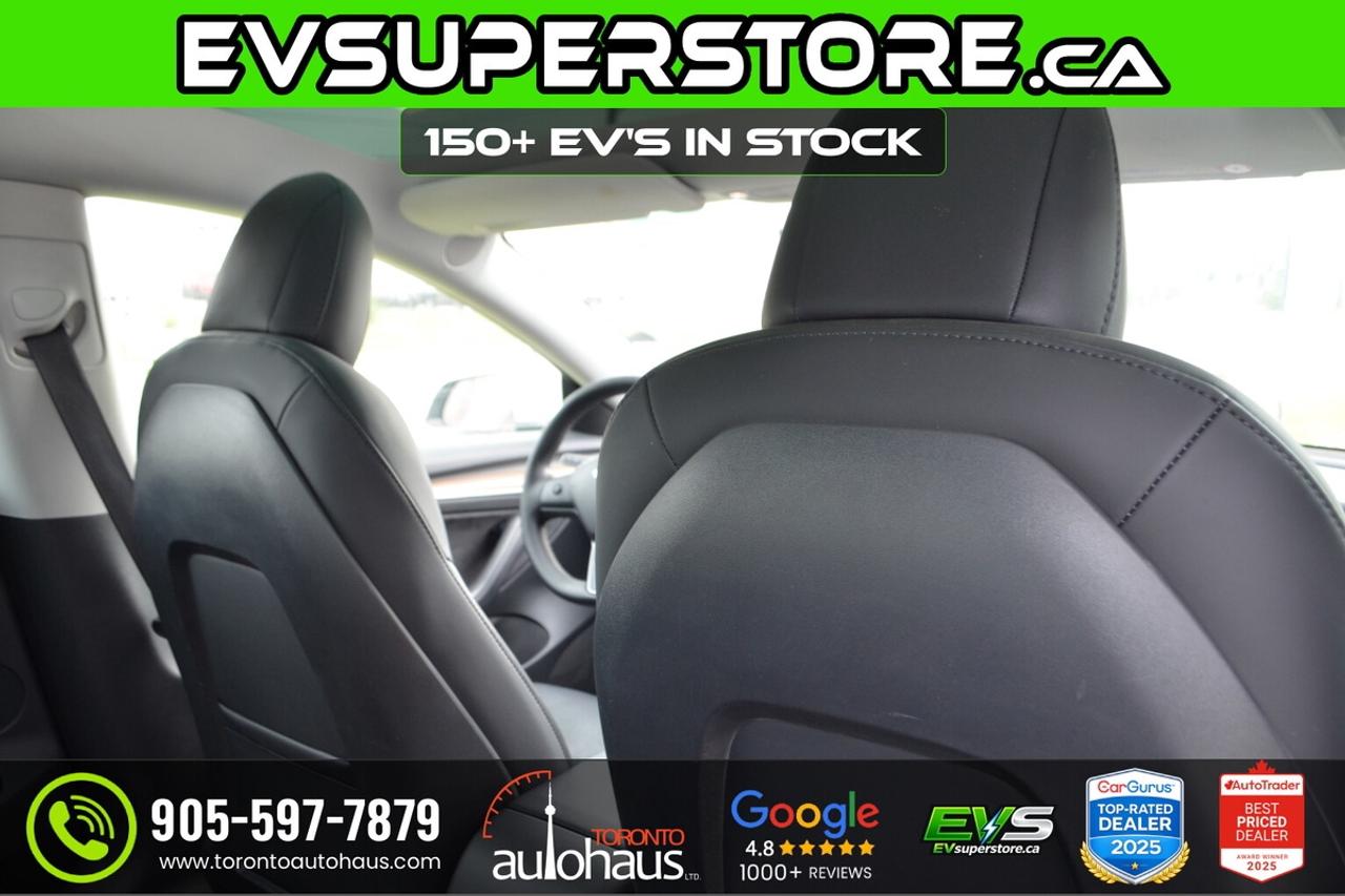 2023 Tesla Model 3 LFP I WHITE INTERIOR I EVSUPERSTORE.CA Photo