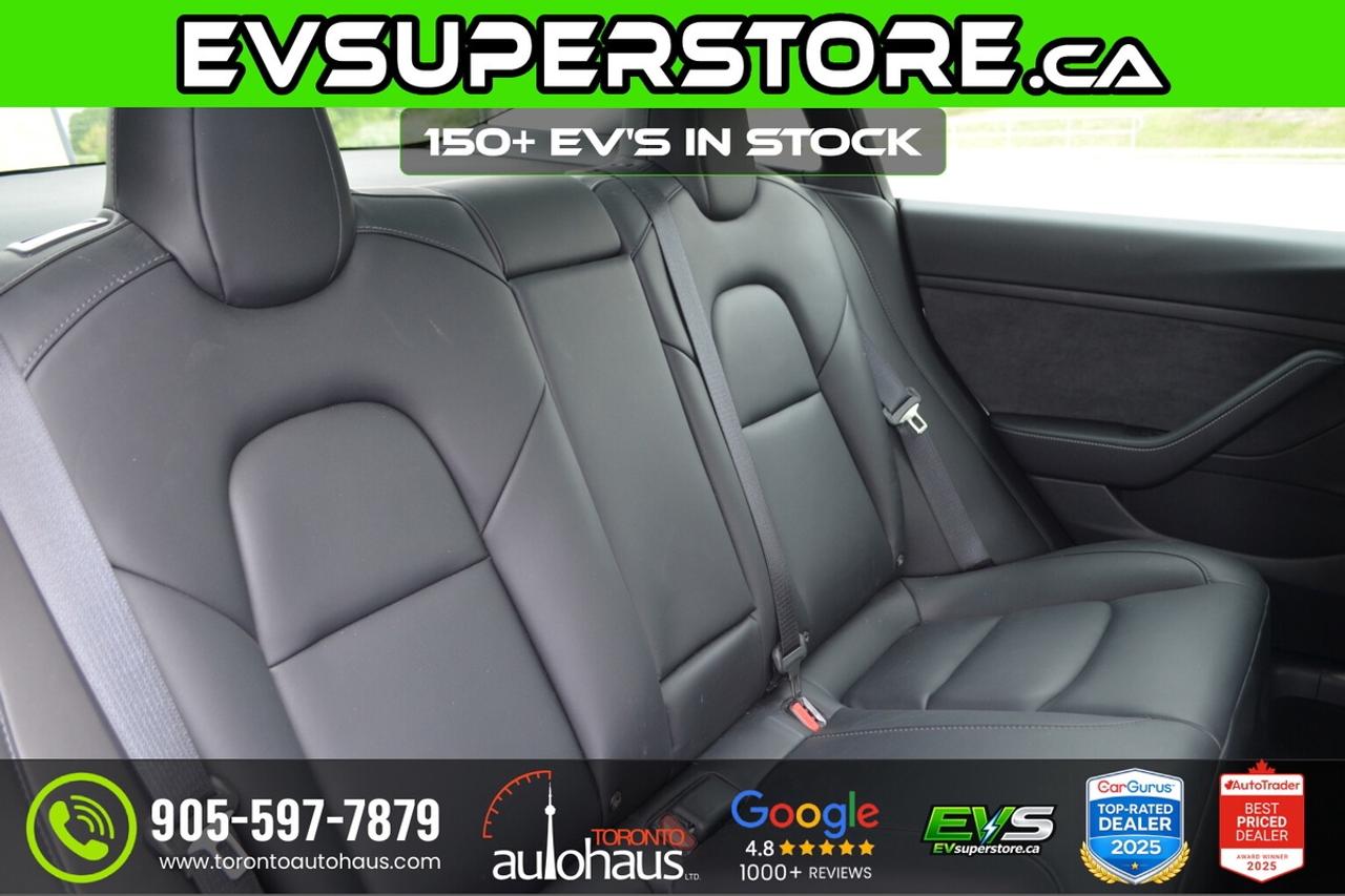 2023 Tesla Model 3 LFP I WHITE INTERIOR I EVSUPERSTORE.CA Photo