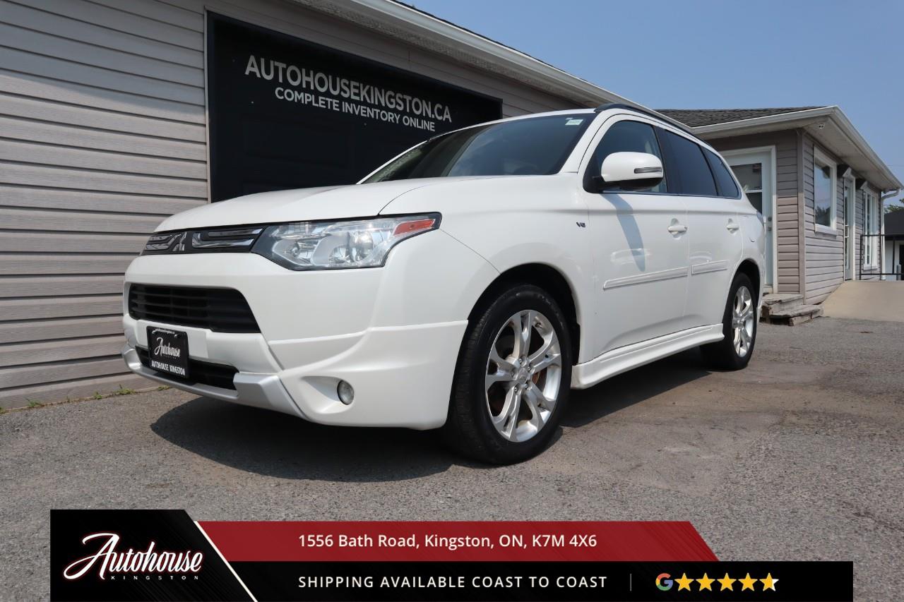 <p><strong>The 2014 Mitsubishi Outlander GT</strong><span style=color:rgba( 0 , 0 , 0 , 0.9 )>  featuring a 3.0-liter MIVEC V6 delivering Mitsubishi's Super All-Wheel Control all-wheel drive system, <strong>achieving an estimated 12.7 L/100km city and 9.3 L/100km highway fuel efficiency. </strong>The GT trim distinguishes itself with power sunroof, roof rails, and 18-inch alloy wheels, leather seating surfaces include heated 8-way power front seats with driver memory, steering wheel with paddle shifters, dual-zone, and a 6.1-inch touchscreen display, a 710-watt Rockford Fosgate premium audio system with 9 speakers and subwoofer. Advanced safety features include Forward Collision Mitigation, Lane Departure Warning, Additional features include keyless entry with push-button start, power tailgate, and so much more! </span></p>