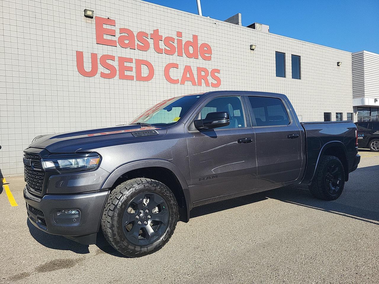 This previously enjoyed 2025 Ram 1500 is part of Rams 4WD Standard Pickup Trucks segment and a very nice ride! It has a 6 cylinder engine and&nbspAutomatic transmission. This&nbsp1500 came into our Pre-Owned inventory with  53303 kilometers and in good condition. The color is a nice Granite Crystal Metallic and aside from the wear and tear of a previously enjoyed vehicle, it is a very nice 1500!!

 Dont forget to explore the options tab for more details. If youre satisfied with what youve learned thus far, kindly fill out one of the forms on this page. One of our proficient and extensively trained sales representatives will provide you with a product demonstration, a personalized video walk-through, and of course, details on pricing and financing options.  

  We know we are not the only Pre-Owned dealer in Calgary, but we pride ourselves on being one of the busiest in town. With over 150 units in our Pre-Owned inventory and being one of Canadas TOP 5 Dodge Chrysler Jeep Ram dealers, we are confident that we have exactly what you are looking for! 

   Thank you for considering purchasing this  2025 Ram 1500At Eastside Dodge, we are thrilled to offer you an exceptional experience. We pledge to ensure that it surpasses all your expectations and becomes one of your finest experiences.