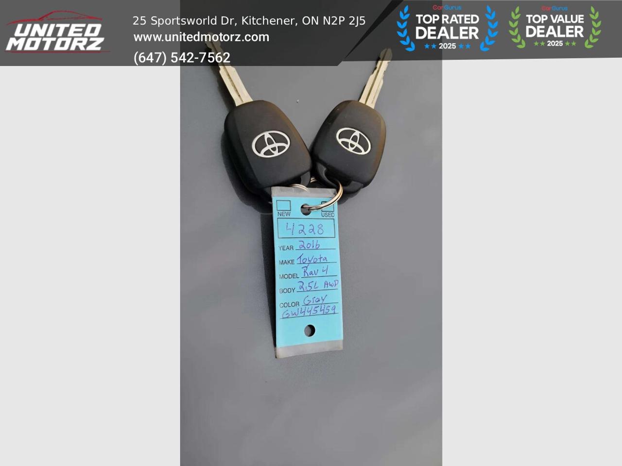2016 Toyota RAV4 LE AUTO AWD 4dr 2.5L~SAFETY CERTIFIED~ NO ACCIDENT Photo