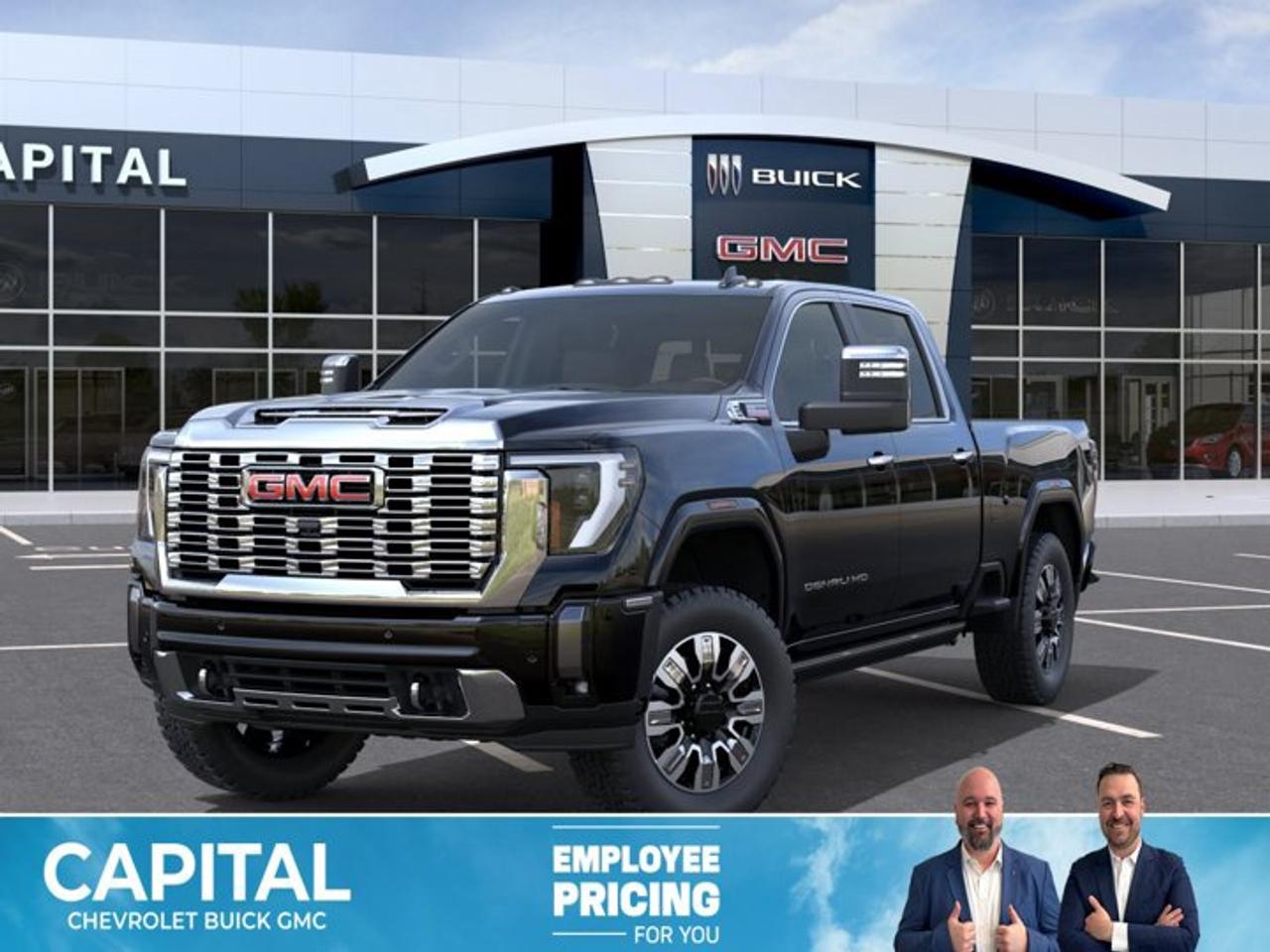 This GMC Sierra 3500HD boasts a Turbocharged Diesel V8 6.6L/ engine powering this Automatic transmission. ENGINE, DURAMAX 6.6L TURBO-DIESEL V8, B20-DIESEL COMPATIBLE (470 hp [350.5 kW] @ 2800 rpm, 975 lb-ft of torque [1322 Nm] @ 1600 rpm) (Includes (K05) engine block heater.), Wireless phone projection for Apple CarPlay and Android Auto, Wireless Charging.*This GMC Sierra 3500HD Comes Equipped with These Options *Wipers, front rain-sensing, Windows, power rear, express down, Window, power, rear sliding with rear defogger, Window, power front, passenger express up/down, Window, power front, drivers express up/down, Wi-Fi Hotspot capable (Terms and limitations apply. See onstar.com or dealer for details.), Wheels, 20 (50.8 cm) Ultra-bright machined wheels with bright chrome inserts with Black painted pockets (Requires single rear wheels.), Wheelhouse liners, rear (Not available with dual rear wheel models.), USB ports, 2, Charge/Data ports located inside centre console, USB Ports, 2 (first row) located on console.* Stop By Today *Come in for a quick visit at Capital Chevrolet Buick GMC Inc., 13103 Lake Fraser Drive SE, Calgary, AB T2J 3H5 to claim your GMC Sierra 3500HD!
