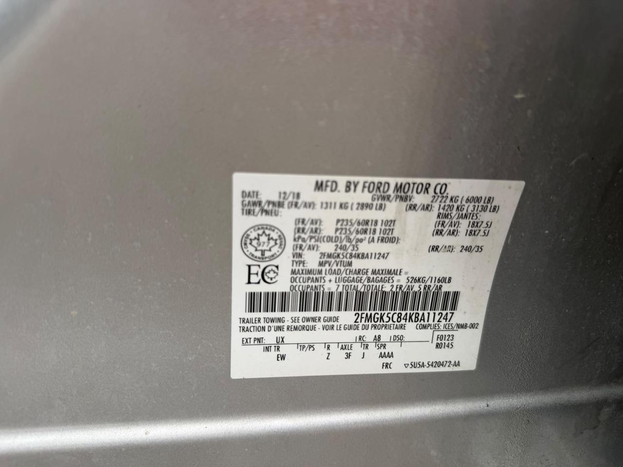 2019 Ford Flex SEL Photo