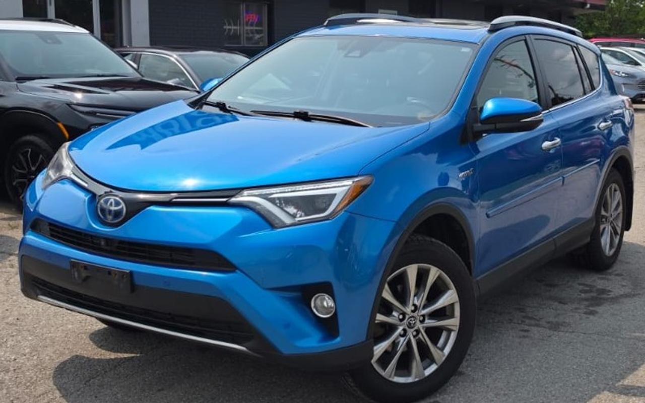 Used 2017 Toyota RAV4 LIMITED / NO ACCIDENTS / LEATHER / ROOF / HYBRID for sale in Cambridge, ON