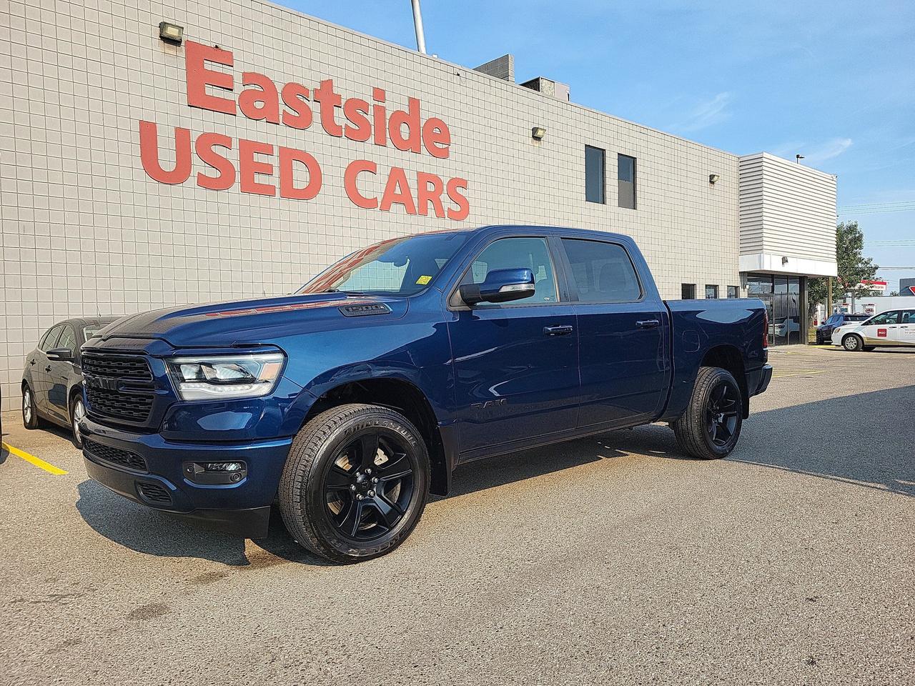 This previously enjoyed 2022 Ram 1500 is part of Rams 4WD Standard Pickup Trucks segment and a very nice ride! It has a 8 cylinder engine and&nbspAutomatic transmission. This&nbsp1500 came into our Pre-Owned inventory with  66747 kilometers and in good condition. The color is a nice Patriot Blue Pearl and aside from the wear and tear of a previously enjoyed vehicle, it is a very nice 1500!!

 Dont forget to explore the options tab for more details. If youre satisfied with what youve learned thus far, kindly fill out one of the forms on this page. One of our proficient and extensively trained sales representatives will provide you with a product demonstration, a personalized video walk-through, and of course, details on pricing and financing options.  

  We know we are not the only Pre-Owned dealer in Calgary, but we pride ourselves on being one of the busiest in town. With over 150 units in our Pre-Owned inventory and being one of Canadas TOP 5 Dodge Chrysler Jeep Ram dealers, we are confident that we have exactly what you are looking for! 

   Thank you for considering purchasing this  2022 Ram 1500At Eastside Dodge, we are thrilled to offer you an exceptional experience. We pledge to ensure that it surpasses all your expectations and becomes one of your finest experiences.