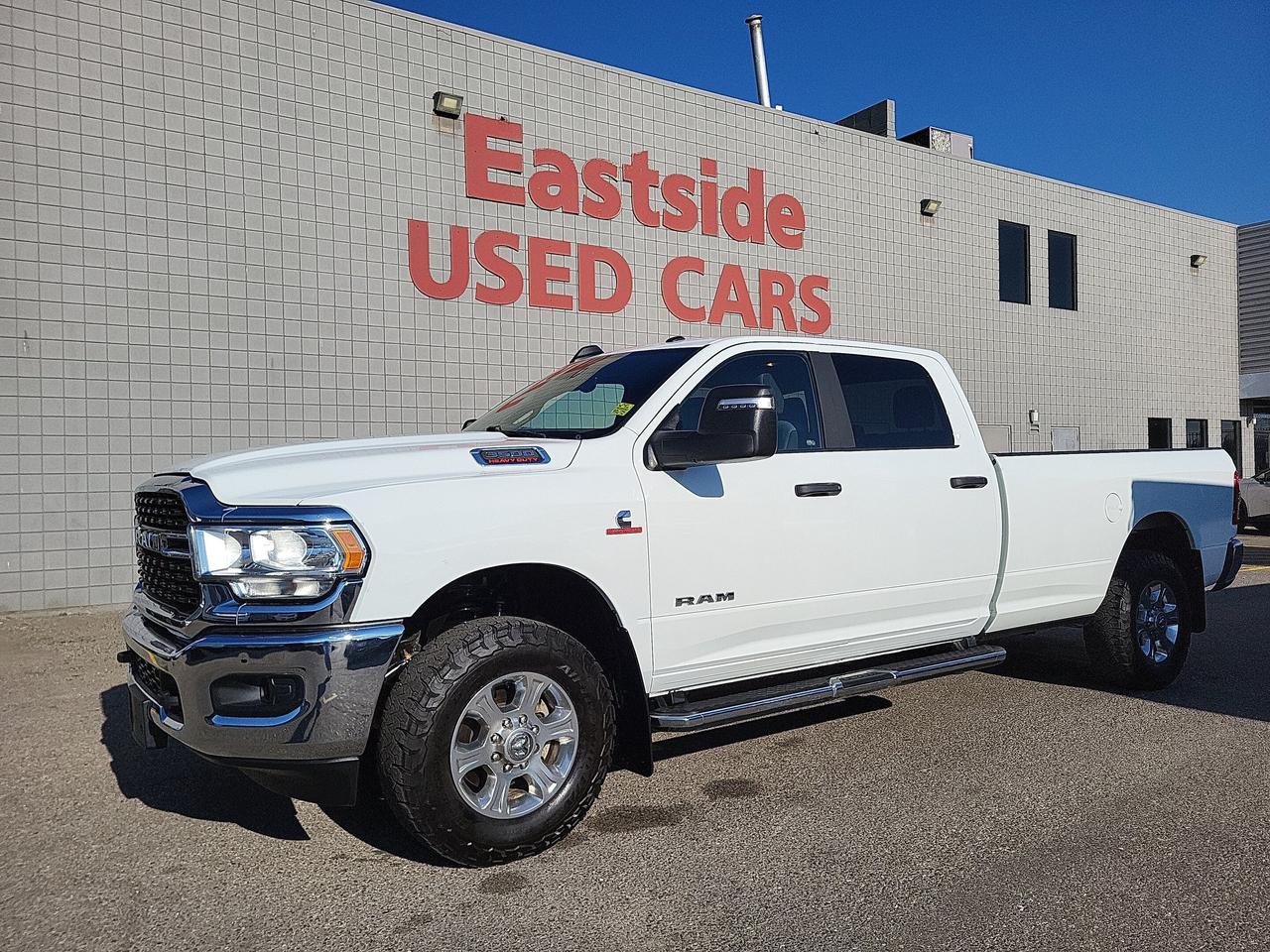 This previously enjoyed 2024 Ram 3500 is part of Rams 4WD Standard Pickup Trucks segment and a very nice ride! It has a 6 cylinder engine and&nbspAutomatic transmission. This&nbsp3500 came into our Pre-Owned inventory with  57104 kilometers and in good condition. The color is a nice Bright White and aside from the wear and tear of a previously enjoyed vehicle, it is a very nice 3500!!

 Dont forget to explore the options tab for more details. If youre satisfied with what youve learned thus far, kindly fill out one of the forms on this page. One of our proficient and extensively trained sales representatives will provide you with a product demonstration, a personalized video walk-through, and of course, details on pricing and financing options.  

  We know we are not the only Pre-Owned dealer in Calgary, but we pride ourselves on being one of the busiest in town. With over 150 units in our Pre-Owned inventory and being one of Canadas TOP 5 Dodge Chrysler Jeep Ram dealers, we are confident that we have exactly what you are looking for! 

   Thank you for considering purchasing this  2024 Ram 3500At Eastside Dodge, we are thrilled to offer you an exceptional experience. We pledge to ensure that it surpasses all your expectations and becomes one of your finest experiences.
