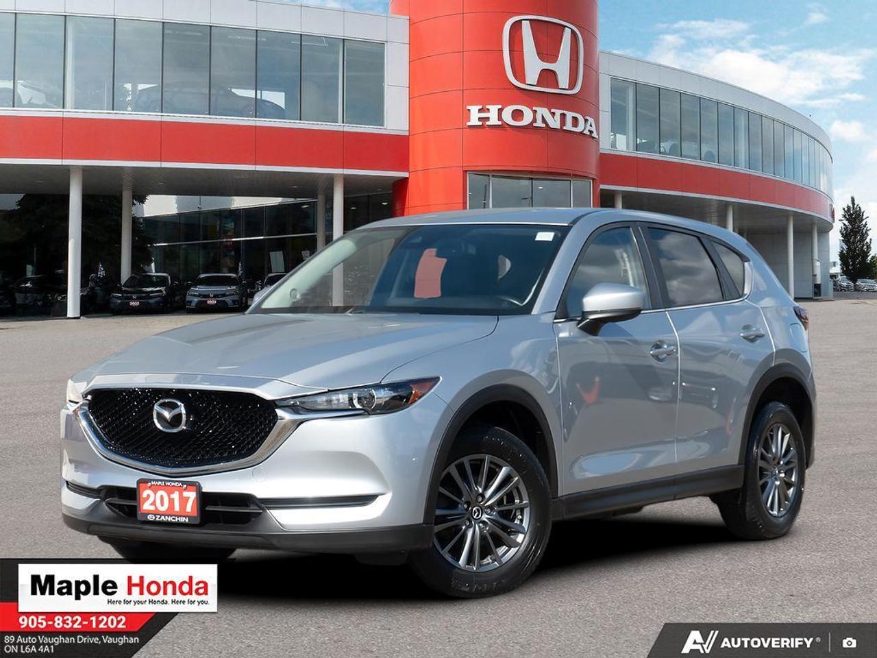 Recent Arrival! 2017 Mazda CX-5 GS Power Windows| Power Locks| Rear View Camera| Good Condition


GS Power Windows| Power Locks| Rear View Camera| Good Condition AWD 6-Speed Automatic SKYACTIV&reg;-G 2.5L 4-Cylinder DOHC 16V


Why Buy from Maple Honda? REVIEWS: Why buy an used car from Maple Honda? Our reviews will answer the question for you. We have over 2,500 Google reviews and have an average score of 4.9 out of a possible 5. Who better to trust when buying an used car than the people who have already done so? DEPENDABLE DEALER: The Zanchin Group of companies has been providing new and used vehicles in Vaughan for over 40 years. Since 1973 our standards of excellent service and customer care has enabled us to grow to over 34 stores in the Great Toronto area and beyond. Still family owned and still providing exceptional customer care. WARRANTY / PROTECTION: Buying an used vehicle from Maple Honda is always a safe and sound investment. We know you want to be confident in your choice and we want you to be fully satisfied. Thats why ALL our used vehicles come with our limited warranty peace of mind package included in the price. No questions, no discussion - 30 days safety related items only. From the day you pick up your new car you can rest assured that we have you covered. TRADE-INS: We want your trade! Looking for the best price for your car? Our trade-in process is simple, quick and easy. You get the best price for your car with a transparent, market-leading value within a few minutes whether you are buying a new one from us or not. Our Used Sales Department is ALWAYS in need of fresh vehicles. Selling your car? Contact us for a value that will make you happy and get paid the same day. Https:/www.maplehonda.com.

Easy to buy, easy for servicing. You can find us in the Maple Auto Mall on Jane Street north of Rutherford. We are close both Canadas Wonderland and Vaughan Mills shopping centre. Easy to call in while you are shopping or visiting Wonderland, Maple Honda provides used Honda cars and trucks to buyers all over the GTA including, Toronto, Scarborough, Vaughan, Markham, and Richmond Hill. Our low used car prices attract buyers from as far away as Oshawa, Pickering, Ajax, Whitby and even the Mississauga and Oakville areas of Ontario. We have provided amazing customer service to Honda vehicle owners for over 40 years. As part of the Zanchin Auto group we offer dependable service and excellent customer care. We are here for you and your Honda.

Awards:
  * 2017 KBB.com Brand Image Awards