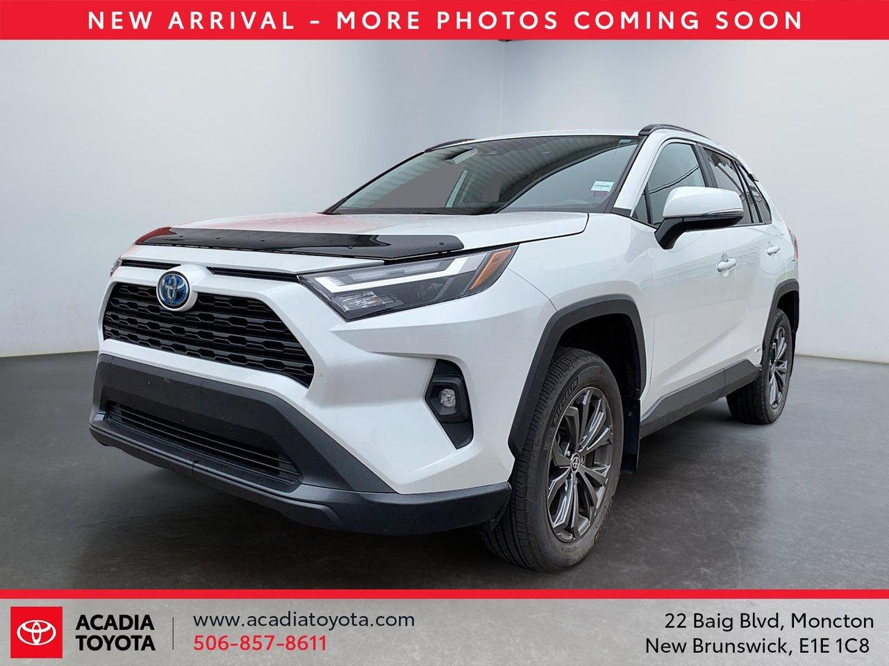 Recent Arrival! Odometer is 59118 kilometers below market average! Wind Chill Pearl 2023 Toyota RAV4 Hybrid XLE AWD CVT 2.5L 4-Cylinder DOHC



Sale price includes a $1,500 Finance Credit and is available to customers who finance their vehicle purchase through Acadia Toyota. Contact us for complete details and eligibility requirements.



NEW 2 YEAR MVI INSPECTION DONE HERE AT ACADIA TOYOTA, 2.5L 4-Cylinder DOHC, 17 Alloy Wheels, 4-Wheel Disc Brakes, 6 Speakers, ABS brakes, Automatic temperature control, Brake assist, Electronic Stability Control, Exterior Parking Camera Rear, Front Bucket Seats, Power driver seat, Power Liftgate, Power moonroof, Power steering, Turn signal indicator mirrors.





Drive with confidence in a Toyota Certified Pre-Owned vehicle. Every certified Toyota undergoes a comprehensive 160-point inspection performed by factory-trained technicians to ensure it meets Toyotas high standards for quality, safety, and reliability. With manufacturer-backed benefits and exceptional value, you can enjoy the peace of mind that comes with owning a certified Toyota.