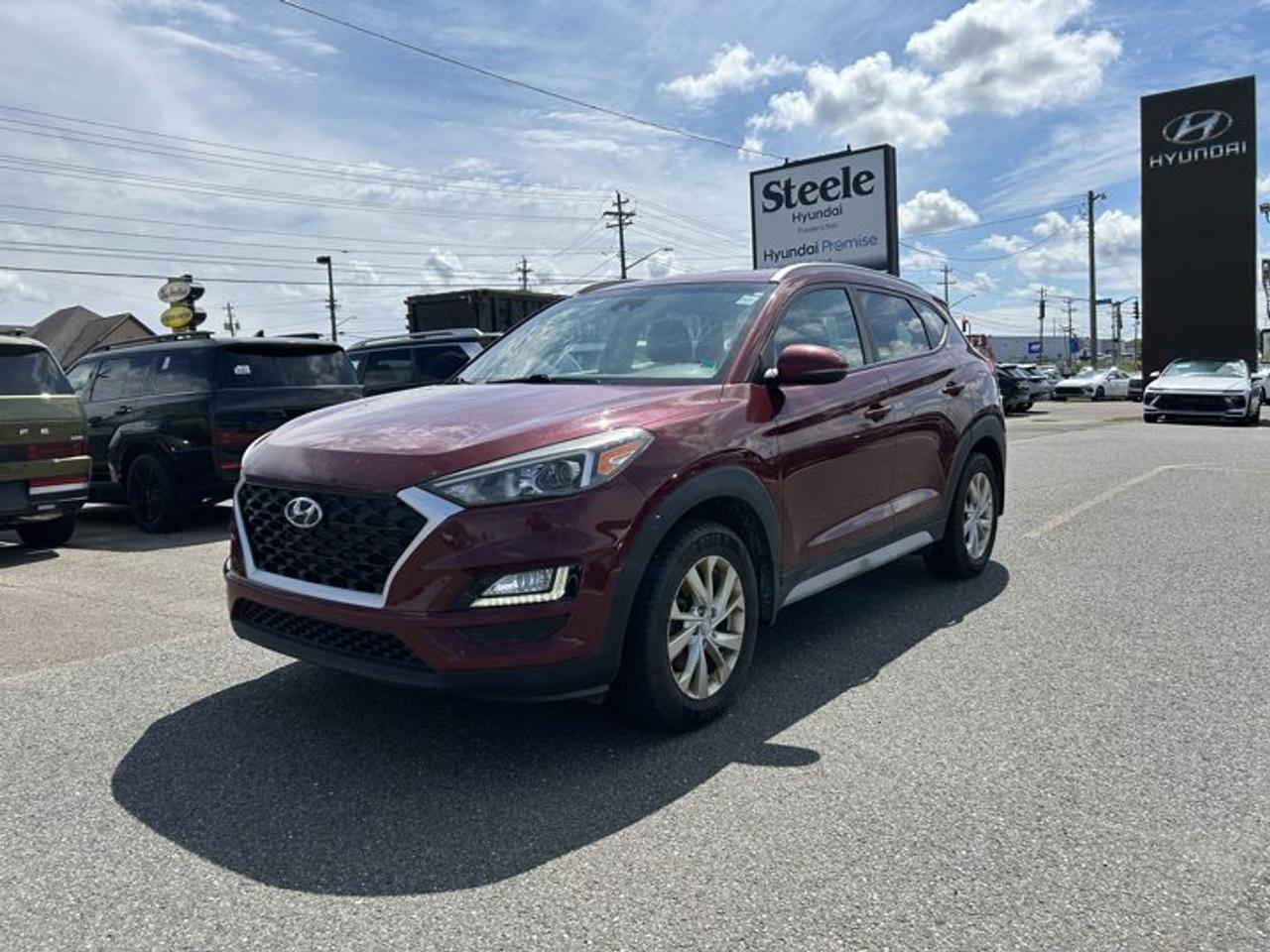 Market Value Pricing, AWD. Recent Arrival! 6-Speed Automatic with Overdrive AWD 2.0L I4 DGI DOHC 16V LEV3-ULEV70 161hp 4D Sport UtilityOdometer is 10713 kilometers below market average!2019 Hyundai Tucson PreferredLooking for a dealership you can trust for your next vehicle and financing solution? Welcome to Steele Hyundai Fredericton, proudly serving drivers from Fredericton, Oromocto, Saint John, Moncton, Miramichi, Woodstock, Bathurst, Edmundston and communities across New Brunswick and Atlantic Canada. As part of the Steele Auto Group, one of Atlantic Canadas largest automotive networks with over 50 locations across New Brunswick, Nova Scotia and Prince Edward Island, our customers benefit from a massive selection of vehicles, competitive pricing and strong lender relationships. At Steele Hyundai Fredericton, we understand that everyones financial journey is different. Whether you have excellent credit, are rebuilding credit, or are new to Canada, our Steele Advantage Financing program works with over 20 trusted lenders across Canada to help secure financing options that fit your situation. Our team specializes in helping customers across the credit spectrum, including non-prime and credit rebuilding approvals. From Fredericton to Moncton, Saint John to Halifax and throughout Atlantic Canada, Steele Hyundai Fredericton is here to help you find the right vehicle and the right financing solution.