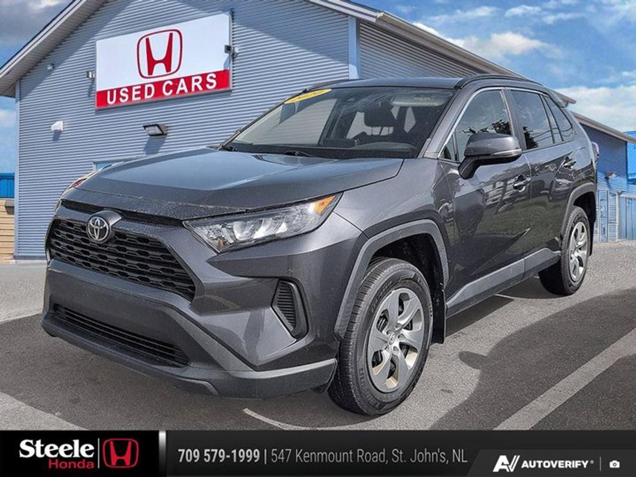 New Price!Odometer is 6178 kilometers below market average!CARFAX Canada No Reported Accidents2020 Toyota RAV4 LE AWD*VALUE MARKET PRICING*.Certification Program Details: This Pre-owned vehicle has undergone a 85+ point inspection. Completed with a fresh oil change, Professional detail and full tank of gas. Free CARFAX provided. Backed by 30 day dealer guarantee.If you are looking for a sporty sedan, truck, crossover or anything in between, you can be sure to get a great pre-owned vehicle at Steele Honda.Our Core Values are aligned with how we conduct business and how we cultivate success. We believe in doing the right thing, with integrity and transparency. We are committed to excellence and delivering the best experience for customers and employees.