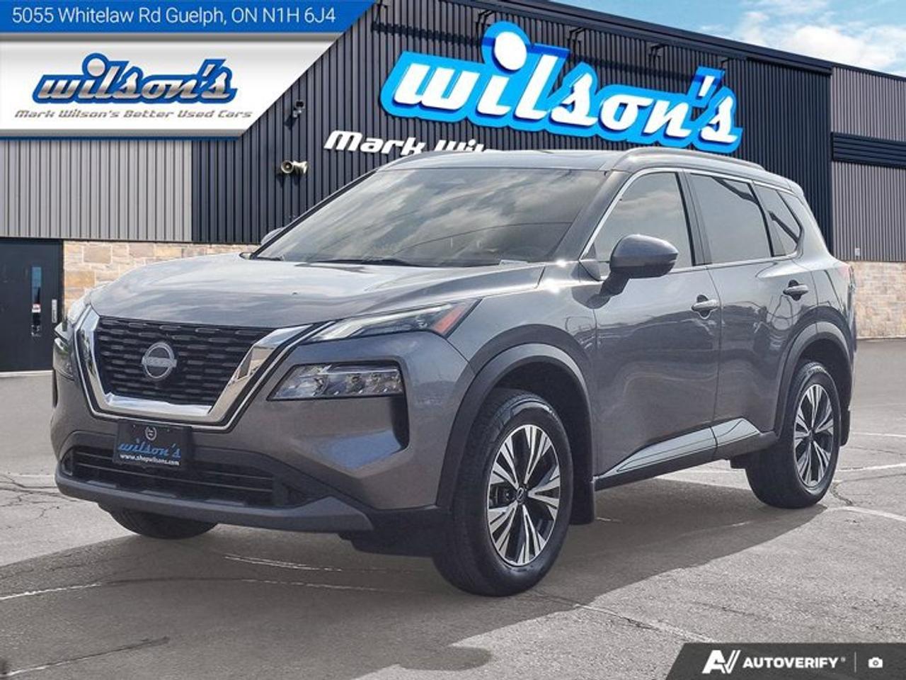 Check out this certified 2023 Nissan Rogue SV AWD | Sunroof | 360 Camera | Heated Wheel + Seats | CarPlay + Android | Power Seat | and More !. Its Automatic transmission and 1.5 L engine will keep you going. This Nissan Rogue has the following options: Sunroof, Heated Steering Wheel, Air Conditioning, 360 Camera, Heated Seats, Tilt Steering Wheel, Steering Radio Controls, Power Windows, Power Locks, and Traction Control. Test drive this vehicle at Mark Wilsons Better Used Cars, 5055 Whitelaw Road, Guelph, ON N1H 6J4.MASSIVE SELECTION: 500+ vehicles in ONE LOCATION, all Live Market Priced for the best value!STRAIGHTFORWARD & TRANSPARENT PRICING: Our Advertised Price INCLUDES:Safety Certification! (No separate certification fee upcharge).FREE Carfax History Report!NO upcharge for paying cash!CONFIDENCE & PEACE OF MIND: 30-Day/3,000 km Warranty INCLUDED! Plus a 5-Day Exchange Privilege!*EASY FINANCING: Better-than-bank rates, $0 Down, and 3 Months No Payments available OAC. BAD CREDIT APPROVED HERE!WE BUY CARS: Get Top Dollar for your trade, or sell us your vehicle for CASH even if you dont buy ours!www.shopwilsons.comAn Honest, Transparent Buying Experience. Trusted in business since 1961!(Cash Prices Exclude HST and Licensing Fees only.)