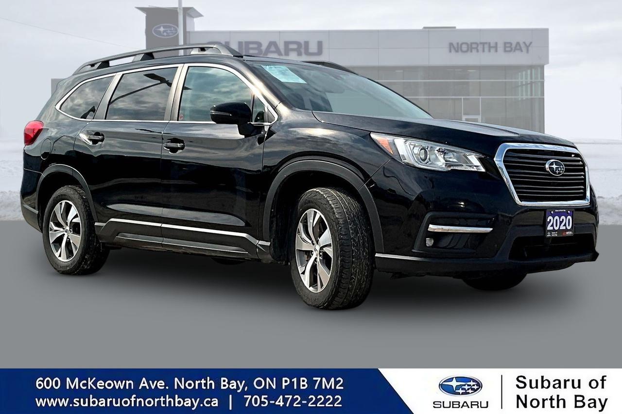 2020 Subaru Ascent Touring AWD for Sale in North Bay, Ontario
			Big Enough for the Family. Tough Enough for Northern Ontario.
			
			The 2020 Subaru Ascent Touring AWD is proof you dont have to choose between family comfort and all-weather capability. Available now at North Bay Subaru, this spacious 3-row SUV combines seating for up to eight, Subarus legendary Symmetrical Full-Time AWD, and advanced safety technology to tackle everything from the daily school run to weekend adventures.
			
			Whether youre commuting through North Bay, travelling Highway 11, heading to Lake Nipissing, or escaping to Temagami, the Ascent is built for wherever life takes you.
			
			Highlights
			
			 Symmetrical Full-Time AWD
			
			 2.4L Turbocharged SUBARU BOXER® Engine
			
			 EyeSight® Driver Assist Technology
			
			 Apple CarPlay® & Android Auto?
			
			 Heated Front Seats
			
			 Power Drivers Seat
			
			 Tri-Zone Automatic Climate Control
			
			 Blind Spot Detection
			
			 Rear Cross Traffic Alert
			
			 Rearview Camera
			
			 Roof Rails
			
			 Seating for Up to 8 Passengers
			
			Why Youll Love It
			
			The Ascent is basically the Swiss Army knife of family SUVs.
			
			Need room for the kids?
			
			Done.
			
			Hockey bags, camping gear, groceries, and the family dog?
			
			Still done.
			
			Another Northern Ontario snowstorm?
			
			Thats just another day for Subarus legendary AWD.
			
			Its comfortable enough for long road trips, capable enough for every season, and spacious enough that nobody has to argue over who gets stuck in the back... well, hopefully.
			
			Book Your Test Drive Today
			
			Visit North Bay Subaru and experience why the 2020 Subaru Ascent Touring AWD is one of Canadas favourite family SUVs.
			
			More room. More confidence. More adventures waiting.
			
			All in price - No hidden fees or charges! We pride ourselves on providing a personalized experience for each of our valued customers. We offer a wide selection of vehicles, knowledgeable sales and service staff, complete service and parts centre, and competitive pricing on all of our products. We look forward to seeing you soon. *Every reasonable effort is made to ensure the accuracy of the information listed above, but errors happen. We reserve the right to change or amend these offers. The vehicle pricing, incentives, options (including standard equipment), and technical specifications listed, may not match the exact vehicle displayed. All finance pricing listed is O.A.C (on approved credit). Please confirm with a sales representative the accuracy of this.
			
			
			Subaru of North Bay has been proudly serving customers in North Bay, Sturgeon Falls, New Liskeard, Cobalt, Haileybury, Kirkland Lake and surrounding areas since 1987. Whether you choose to visit in person or shop online, youll find many 2022-2023 Subaru models as well as a wide selection of used vehicles of all makes and models.