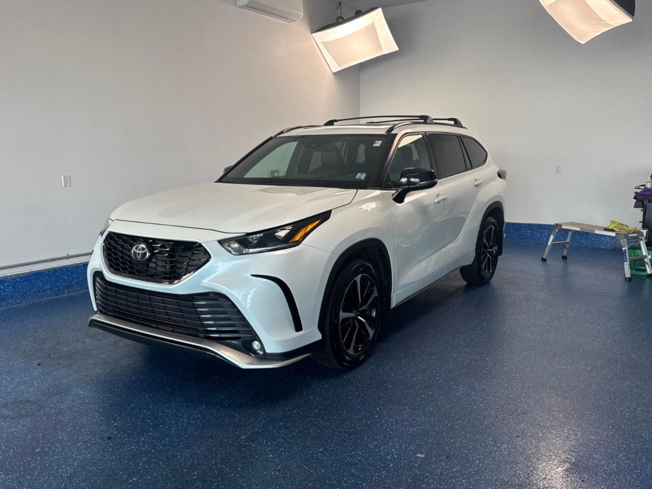 New Price! Recent Arrival! 2022 Toyota Highlander XSE AWD XSE | Captian Chairs | Zacks Certified. 8-Speed Automatic AWD Wind Chill Pearl 3.5L V6 Dual VVT-i<br /><br /><br />AWD, Air Conditioning, Alloy wheels, AM/FM radio: SiriusXM, Apple CarPlay/Android Auto, Auto High-beam Headlights, Automatic temperature control, Brake assist, Electronic Stability Control, Exterior Parking Camera Rear, Front Bucket Seats, Front fog lights, Heated door mirrors, Heated front seats, Heated Front Seats w/Unique Design, Heated steering wheel, Highlander XSE Grade, Power driver seat, Power Liftgate, Power moonroof, Power windows, Radio data system, Radio: Audio Plus w/Remote, Rear air conditioning, Rear window defroster, Remote keyless entry, SofTex Seat Trim w/Mixed Fabric, Split folding rear seat, Spoiler, Tilt steering wheel, Turn signal indicator mirrors, Wheels: Unique XSE 20''' Alloy.<br /><br />Certification Program Details: Fresh 2 Yr MVI | 30 day warranty* | 110 point inspection | Full tank of fuel | Krown rustproofed | Flexible financing options | Professionally detailed<br /><br />This vehicle is Zacks Certified! You're approved! We work with you. Together we'll find a solution that makes sense for your individual situation. Please visit us or call 902 843-3900 to learn about our great selection.<br /><br />With 22 lenders available Zack's Auto Sales can offer our customers with the lowest available interest rate. Thank you for taking the time to check out our selection!