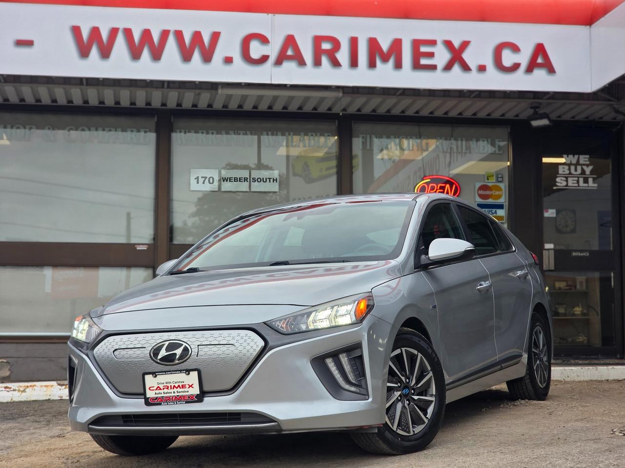 Great Condition, One Owner Hyundai Ioniq EV Ultimate with Dealer Service History! Equipped with Leather, Sunroof, Harman Kardon Premium Sound, Navigation, Apple Car Play, Android Auto, Blind Spot Monitoring, Front and Rear Heated Seats, Heated Steering, Memory Driver Seat, Power Seats, Bluetooth, Adaptive Cruise Control, Front Collision Warning, lane Departure Warning, Power Group, LED Lights, Alloy Wheels