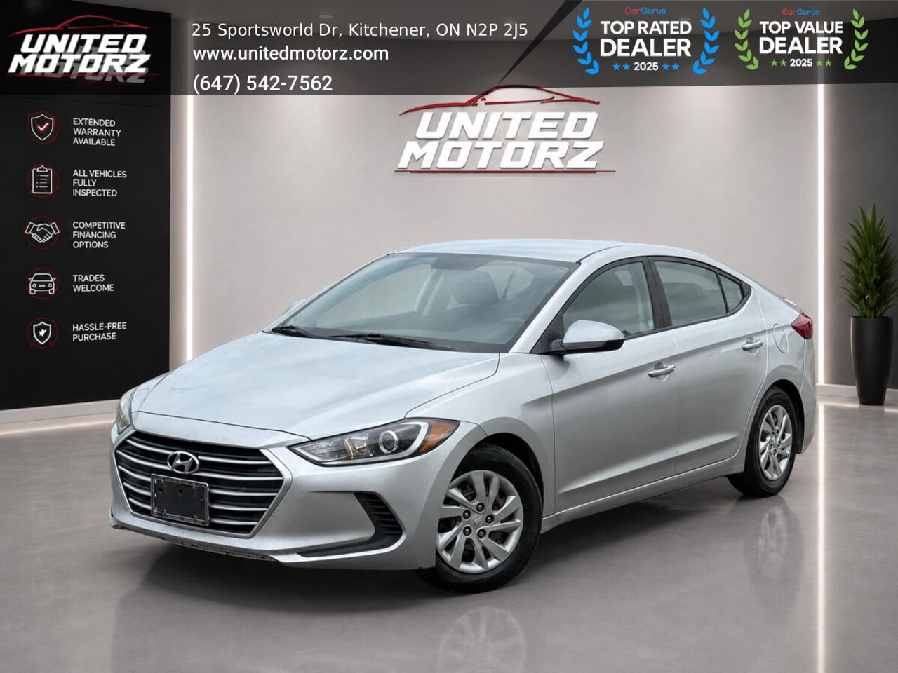 2017 Hyundai Elantra LE 4dr Sdn AUTO FWD 2.0L~SAFETY CERTIFIED~ Photo