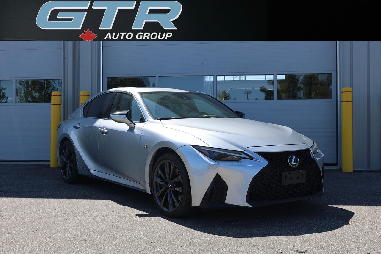 <p>Special Finance Price: $42,999 | Cash Price: $44,499</p><p>2023 Lexus IS 300 AWD F Sport &ndash; No Accidents, Clean Carfax, 3.5L V6, All-Wheel Drive, Heated & Ventilated Front Seats, Heated Steering Wheel, Power Moonroof, 10.3 Touchscreen, Navigation, Apple CarPlay, Android Auto, Wireless Phone Charging, Premium Audio, Bluetooth, Dual-Zone Climate Control, Push Button Start, Smart Key Entry, Memory Drivers Seat, Blind Spot Monitoring, Rear Cross Traffic Alert, Adaptive Cruise Control, Lane Keep Assist, Pre-Collision System, Lexus Safety System+ 2.5, Backup Camera, Parking Sensors, Drive Mode Select, F Sport Digital Instrument Cluster, 19 F Sport Alloy Wheels, LED Headlights, Rear Spoiler, Power Folding Mirrors, And Much More.</p><p>Odometer:&nbsp; 65,000 KMs&nbsp;</p><p>NO REASONABLE OFFER WILL BE DECLINED, PLEASE REACH OUT.</p><p>For immediate service please call us at: <a href=tel:(705) 725-1487>(705) 725-1487</a>&nbsp;</p><p>Walk ins are also encouraged&nbsp;</p><p>GTR Auto Group</p><p>Location: 112 King St, Barrie</p><p>Business Hours:</p><p>Monday - Friday: 10am - 6pm</p><p>Saturday: 10am - 5pm</p><p>Sunday : 10am -3pm</p><p>www.gtrautogroup.com</p><p>Apply for Financing Online: www.gtrautogroup.com/financing</p><p>All our vehicles go through an Ontario Standard Certification Inspection where we make sure the car is safe so you don&rsquo;t have to. An additional cost of $999 will be applied to all Certified vehicles. If not certified as per OMVIC regulations vehicle is not drivable, not certified and not e-tested. Each Certified vehicle comes with an Ontario Safety Certification and a 36-day or 2000 KM Safety Warranty. At GTR Auto Group, we are revolutionizing the car buying experience. Come see the difference. Full vehicle history is disclosed prior to closing a deal because we want you to know everything about your next vehicle. Countless Financing options are available including $0 DOWN! (O.A.C.) All credit types welcome! Bad/Good/No Credit, bankruptcy, consumer proposal, new to Canada, student. Hassle-free approvals. No matter what your credit situation is, You Are Approved. Conditions apply. We Accept Trade-Ins! Bring it by for an Appraisal. Multiple extended warranty options are available to choose from.</p><p>We Are Proud To Serve Clients All Over Canada & Ontario - Please consult for transport quotes.</p><p>PRICES DISPLAYED: HST and licensing fees are not included.</p><p>FINANCING OPTIONS: Enjoy rates as low as 6.99% with $0 down and no payments for 3 months (O.A.C). Our expert financing team partners with major banks and lenders to secure the lowest rates and most flexible terms for your car loan. A $999 documentation fee applies.</p><p><br>We strive to provide accurate and up-to-date listing information; however, GTR Auto Group is not responsible for any errors, omissions, or typographical mistakes. Prices are subject to change without notice. Please contact us to confirm details.</p>