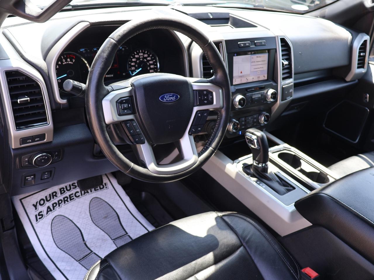 2019 Ford F-150 LARIAT-FX4 4WD CERTIFIED *1 OWNER* CAMERA NAV BLUETOOTH LEATHER HEATED SEATS CRUISE ALLOYS Photo