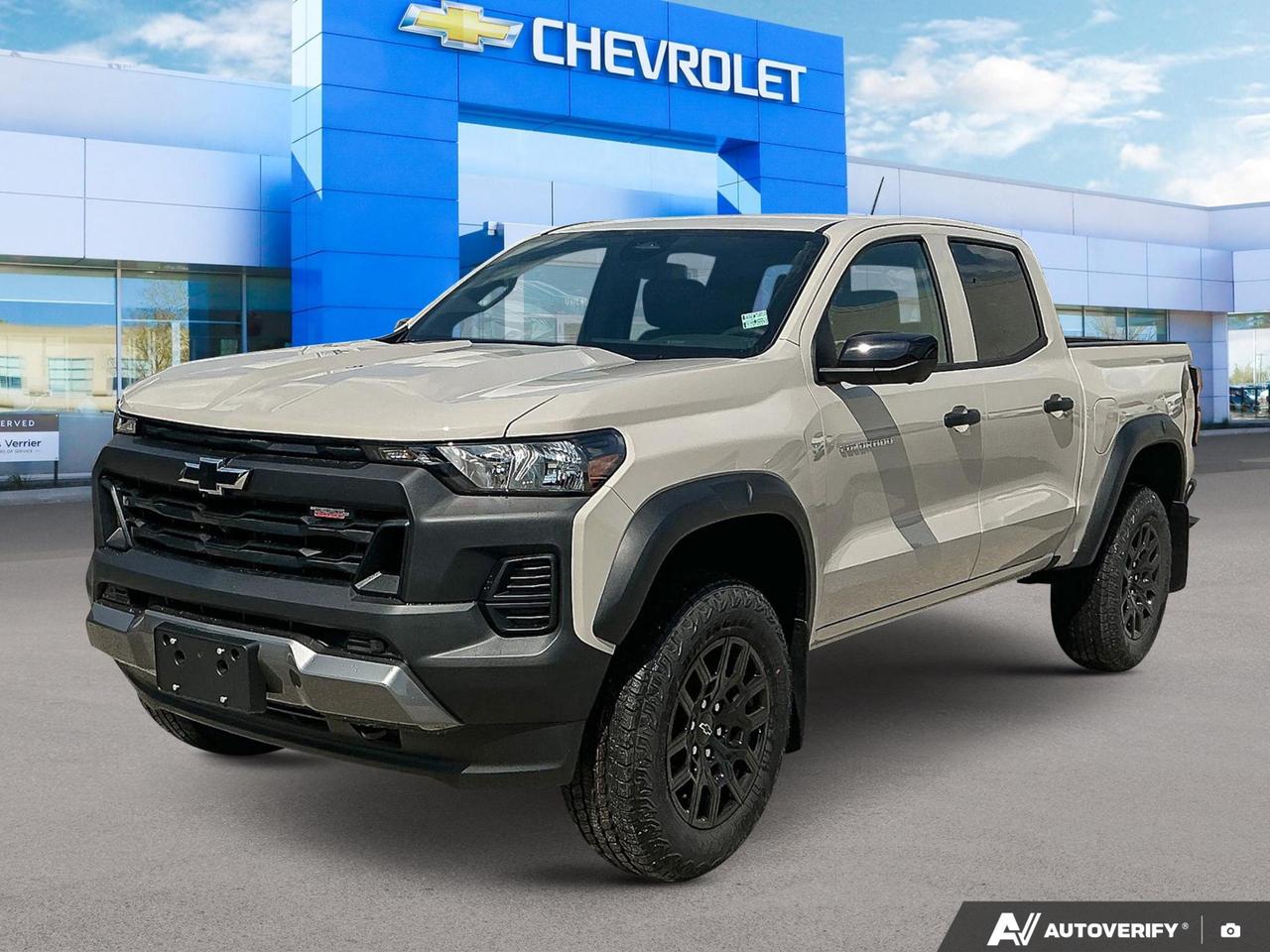 Price Includes Added Accessories Plus Technology Package | Engine Block Heater | Trail Boss Convenience Package II | 3 Years SiriusXM
The 2026 Chevrolet Colorado Trail Boss 4WD is a purpose-built off-road truck that means business. With a factory-installed 2-inch suspension lift, wider chassis, and the TurboMax engine pumping out 310 hp and 430 lb-ft of torque, this is a truck designed for drivers who want genuine capability without compromise. In White Sands with a Jet Black interior, its a sharp, ready-for-anything package fresh off the lot with just 10 km.

- TurboMax 2.7L 4-cylinder engine (310 hp / 430 lb-ft torque) paired with a heavy-duty trailering package and integrated trailer brake controller
- Factory Off-Road 2-inch lift with wider chassis and Hill Descent Control for confident trail performance
- Electronic Autotrac two-speed transfer case with push button control and automatic locking rear differential
- Advanced Trailering Package with Blind Zone Steering Assist with Trailering, Hitch Guidance, Hitch View, and Trailering App
- StowFlex Tailgate with lockable storage compartment and EZ-Lift and Lower tailgate
- 11 fully-digital Driver Information Centre with dual-zone automatic climate control
- Comprehensive active safety suite: Rear Cross Traffic Braking, Front Pedestrian and Bicyclist Braking, Following Distance Indicator, and StabiliTrak with Proactive Roll Avoidance
- FlexRide mode system switch for on-the-fly drive customization

At Birchwood Chevrolet Buick GMC, were here to make your buying experience straightforward and enjoyable. Reserve this Trail Boss online, start your purchase from home, or book a test drive and get behind the wheel yourself. Reach out to us at birchwoodchevrolet.ca or contact our team directly with any questions  were ready when you are.
See three brands under one roof at Birchwood Chevrolet Buick GMC  the only place in Winnipeg where you can compare GMC, Chevrolet, and Buick all in one visit. Save yourself some time, see a great selection, and learn everything you need to know. 

Your Experience is Everything at Birchwood Chevrolet Buick GMC. 

Click, call (204) 837-5811, or visit Birchwood Chevrolet Buick GMC at the Birchwood Auto Park, 3965 Portage Avenue West at the Perimeter.

Dealer Permit #4240.
Dealer permit #4240