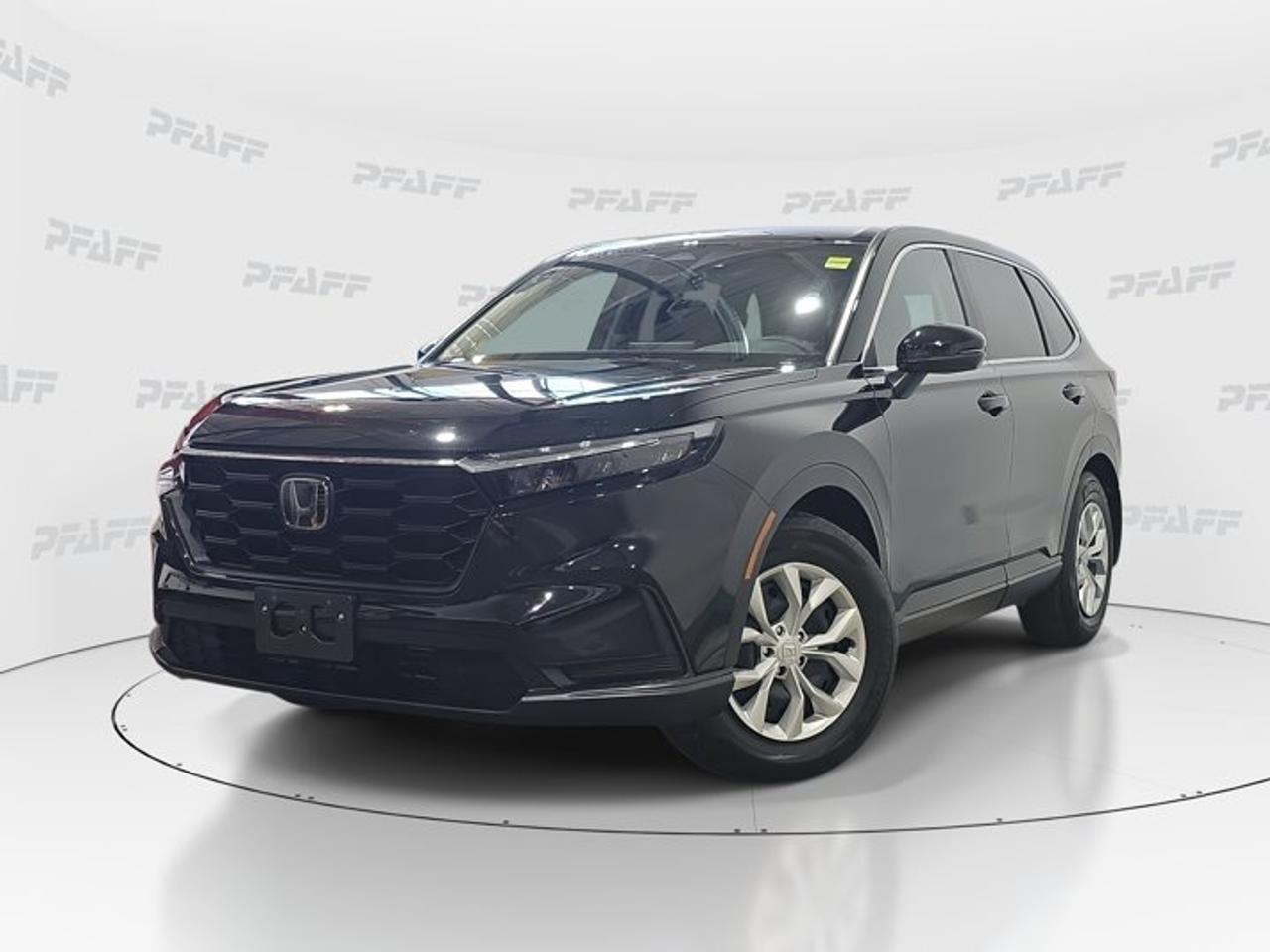 ** This disclosure applied to pre-owned inventory only: The online price includes a $1000 financing credit. For cash purchases, an additional $1000 dollars will be added to the price.*Built for busy Canadian life, this used 2024 Honda CR-V LX offers the space, confidence, and comfort drivers want every day. Finished in Black with a Black interior, this four-door SUV has 45,183 km and an automatic transmission. At Honda of Thornhill in Thornhill, it delivers practical value with trusted Honda engineering.The 2024 Honda CR-V LX is a smart choice for commuting, family errands, and weekend travel. Front-wheel drive helps keep operation simple and efficient, while key driver-assist and comfort features make every trip easier. Its clean design, roomy cabin, and user-friendly layout help this CR-V LX stand out for all the right reasons.FEATURES OF THE CR-V LXBlack exterior with sleek SUV presenceAutomatic transmission for smooth daily drivingFront-wheel drive for efficient road mannersFour-door layout for easy passenger accessADVANCED SAFETY FEATURESAnti-Lock Braking System helps maintain controlStability Control supports secure cornering balanceTraction Control improves grip on roadsLane Departure Warning adds driving awarenessPERFORMANCE AND EFFICIENCYAutomatic transmission delivers smooth shifting responseFront-wheel drive supports efficient daily usePower steering helps with easy manoeuvresAdaptive Cruise Control eases highway travelCOMFORT AND CONVENIENCEHeated front seats add cold-weather comfortFront air conditioning keeps cabin comfortableRemote starter helps in changing weatherPower windows add everyday driving easeTECHNOLOGY AND CONNECTIVITYBluetooth Integration supports hands-free phone useSmart Device Integration keeps apps accessibleSteering wheel audio controls simplify operationBackup camera assists with reversing visibilityCARGO SPACERear cargo area suits daily errandsFour-door access helps loading passengers easilyRear spoiler adds style and utilityFlexible SUV design supports active lifestylesAWARDS & RECOGNITIONSTop Safety Pick, Insurance Institute for Highway Safety, 2024WHAT OTHER OWNERS LIKEComfortable ride quality for daily drivingUseful cargo room for busy lifestylesEasy controls and simple cabin layoutStrong safety confidence on family tripsThis used 2024 Honda CR-V LX also includes Cruise Control, Child Safety Locks, Heated Mirrors, Turn Signal Mirrors, Automatic Headlights, Wheel Covers, Steel Wheels, Tire Pressure Monitoring, Adjustable Steering Wheel, and Keyless Entry. These well-chosen features add convenience, visibility, and peace of mind without making the vehicle feel complicated.Drivers shopping for a compact SUV often want easy ownership and dependable versatility. This 2024 Honda CR-V LX delivers both with a thoughtful mix of safety, comfort, and practical equipment. Its Black-on-Black finish gives it a clean, modern look, while its proven layout makes it ready for workdays, school runs, and road trips alike.This 2024 Honda CR-V LXs VIN is: 2HKRS3H28RH001325 .