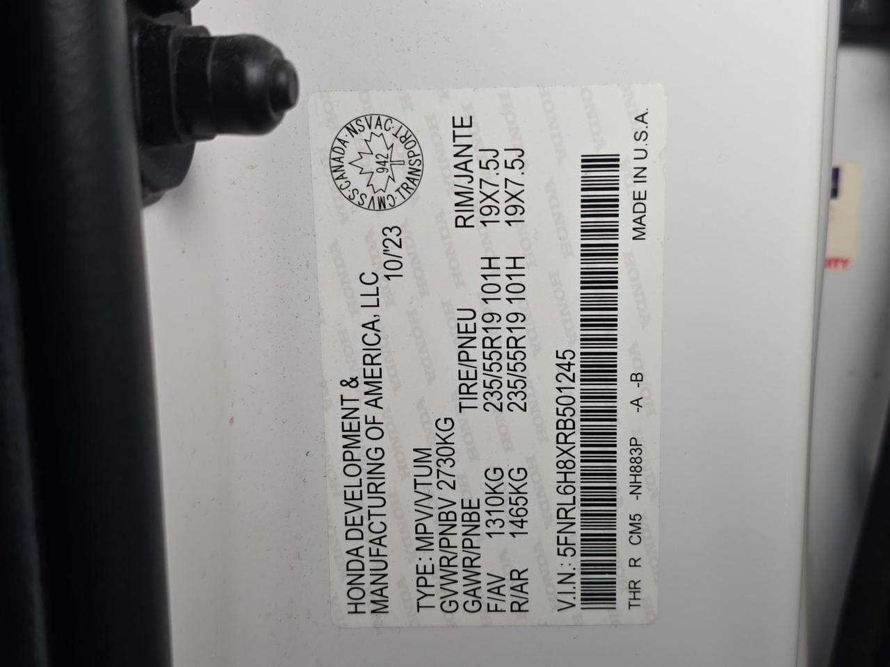 2024 Honda Odyssey Touring Photo