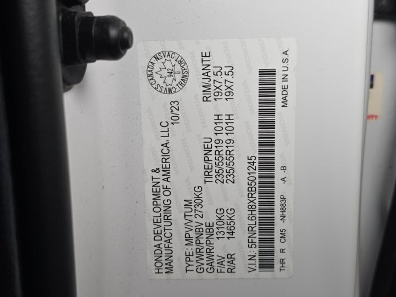 2024 Honda Odyssey Touring Photo
