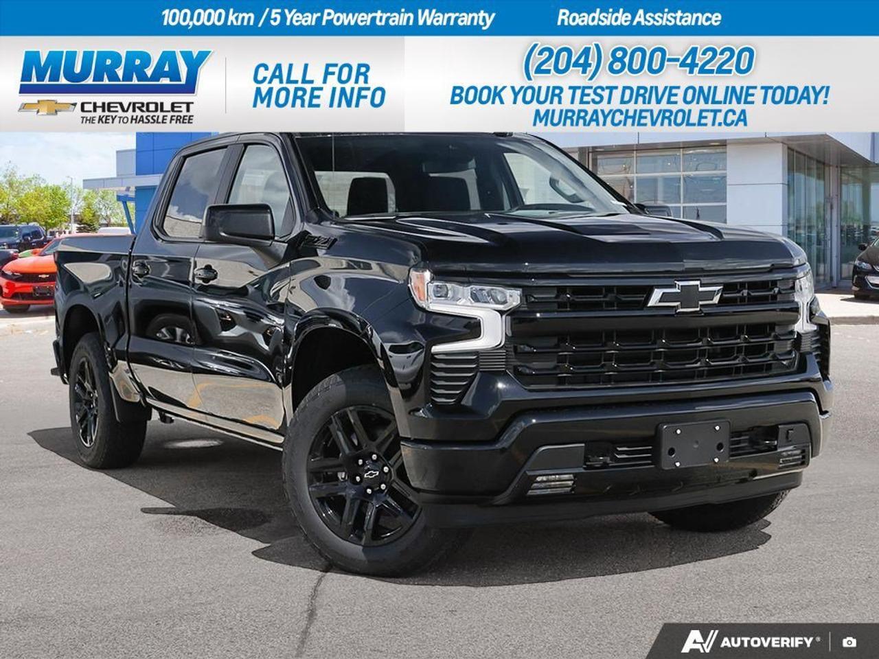 * ENGINE 5.3L ECOTEC3 V8 * * TRANSMISSION 8-SPEED AUTOMATIC * * Z71 OFF-ROAD AND PROTECTION PACKAGE *  Experience the ultimate blend of power and style with the 2026 Chevrolet Silverado 1500 RST in Winnipeg. This Crew Cab Pickup is engineered with a robust 5.3L EcoTec3 V8 engine, delivering an impressive 355 horsepower and 518 Nm of torque. The advanced engine features Dynamic Fuel Management, optimizing power delivery for any driving demand. Coupled with an electronically controlled 8-speed automatic transmission, this Silverado ensures smooth and efficient rides, whether youre cruising through city streets or exploring rugged terrains.  Equipped with the Z71 Off-Road and Protection Package, this Silverado is ready for any adventure. It includes an off-road suspension system, hill descent control, skid plates, and all-weather Z71 floor liners, making it the perfect companion for off-the-beaten-path journeys. The high gloss black painted aluminum wheels and black Chevrolet tailgate lettering add a touch of sophistication to its rugged exterior.  Inside, enjoy the comfort of front bucket seats with a center console and jet black cloth trim. The Silverado is packed with modern conveniences such as a heated steering wheel, remote engine start, and a multi-zone climate control system. Stay connected with the integrated navigation system and Bluetooth connection, while the advanced safety features like lane departure warning and front collision mitigation ensure peace of mind on every drive.  Dealer Permit #1740