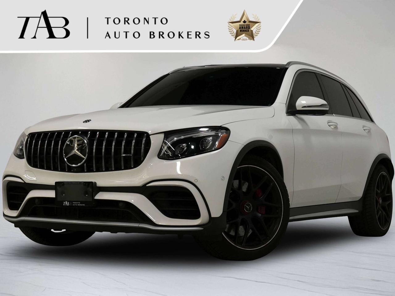 This 2019 Mercedes-Benz GLC 63 AMG&reg; S is a local Ontario vehicle, combining thrilling AMG performance, luxury SUV versatility, and aggressive styling in a compact high-performance package. Powered by AMG&rsquo;s handcrafted twin-turbocharged V8 engine, the GLC 63 S delivers exhilarating acceleration, exceptional handling, and a truly engaging driving experience. Finished with a panoramic roof, exclusive red leather interior, and striking 21-inch wheels, this AMG SUV offers the perfect balance of performance, sophistication, and everyday practicality.

Key Features:

4.0L AMG&reg; Handcrafted Twin-Turbocharged V8 Engine
AMG SPEEDSHIFT MCT 9-Speed Automatic Transmission
AMG Performance 4MATIC All-Wheel Drive
AMG RIDE CONTROL Sport Suspension
AMG DYNAMIC SELECT Drive Modes
AMG Performance Exhaust System
AMG Limited-Slip Rear Differential
21-Inch AMG Alloy Wheels
Panoramic Glass Sunroof
AMG Exterior Styling Package
Exclusive Red Leather Interior
Heated & Ventilated Front Seats
AMG Performance Steering Wheel
Power Front Seats with Memory
Burmester&reg; Surround Sound System
COMAND&reg; Infotainment System
Navigation System
Apple CarPlay & Android Auto

NOW OFFERING 3 MONTH DEFERRED FINANCING PAYMENTS ON APPROVED CREDIT. 

WE OFFER THE BEST FINANCE RATES, AND DONT CHARGE ANY FINANCING FEE 

Looking for a top-rated pre-owned luxury car dealership in the GTA? Look no further than Toronto Auto Brokers (TAB)! Were proud to have won multiple awards, including the 2024 AutoTrader Best Priced Dealer, the 2024 CarGurus Award, the 2025 Top Choice Award, the 2025 Consumer Satisfaction Award, the 2025 Canadian Choice Award, the 2025 Three Best Rated Dealer Award, and many more!

With 30 years of experience serving the Greater Toronto Area, TAB is a respected and trusted name in the pre-owned luxury car industry. Our 30,000 sq.Ft indoor showroom is home to a wide range of luxury vehicles from top brands like BMW, Mercedes-Benz, Audi, Porsche, Land Rover, Jaguar, Aston Martin, Bentley, Maserati, and more. And we dont just serve the GTA, were proud to offer our services to all cities in Canada, including Vancouver, Montreal, Calgary, Edmonton, Winnipeg, Saskatchewan, Halifax, and more.

At TAB, were committed to providing a no-pressure environment and honest work ethics. As a family-owned and operated business, we treat every customer like family and ensure that every interaction is a positive one. Come experience the TAB Lifestyle at its truest form, luxury car buying has never been more enjoyable and exciting!

We offer a variety of services to make your purchase experience as easy and stress-free as possible. From competitive and simple financing and leasing options to extended warranties, aftermarket services, and full history reports on every vehicle, we have everything you need to make an informed decision. We welcome every trade, even if youre just looking to sell your car without buying, and when it comes to financing or leasing, we offer same day approvals, with access to over 50 lenders, including all of the banks in Canada. Feel free to check out your own Equifax credit score without affecting your credit score, simply click on the Equifax tab above and see if you qualify.

Call us today or visit our website to learn more about our inventory and services. And remember, all prices exclude applicable taxes and licensing, and vehicles can be certified at an additional cost of $999.