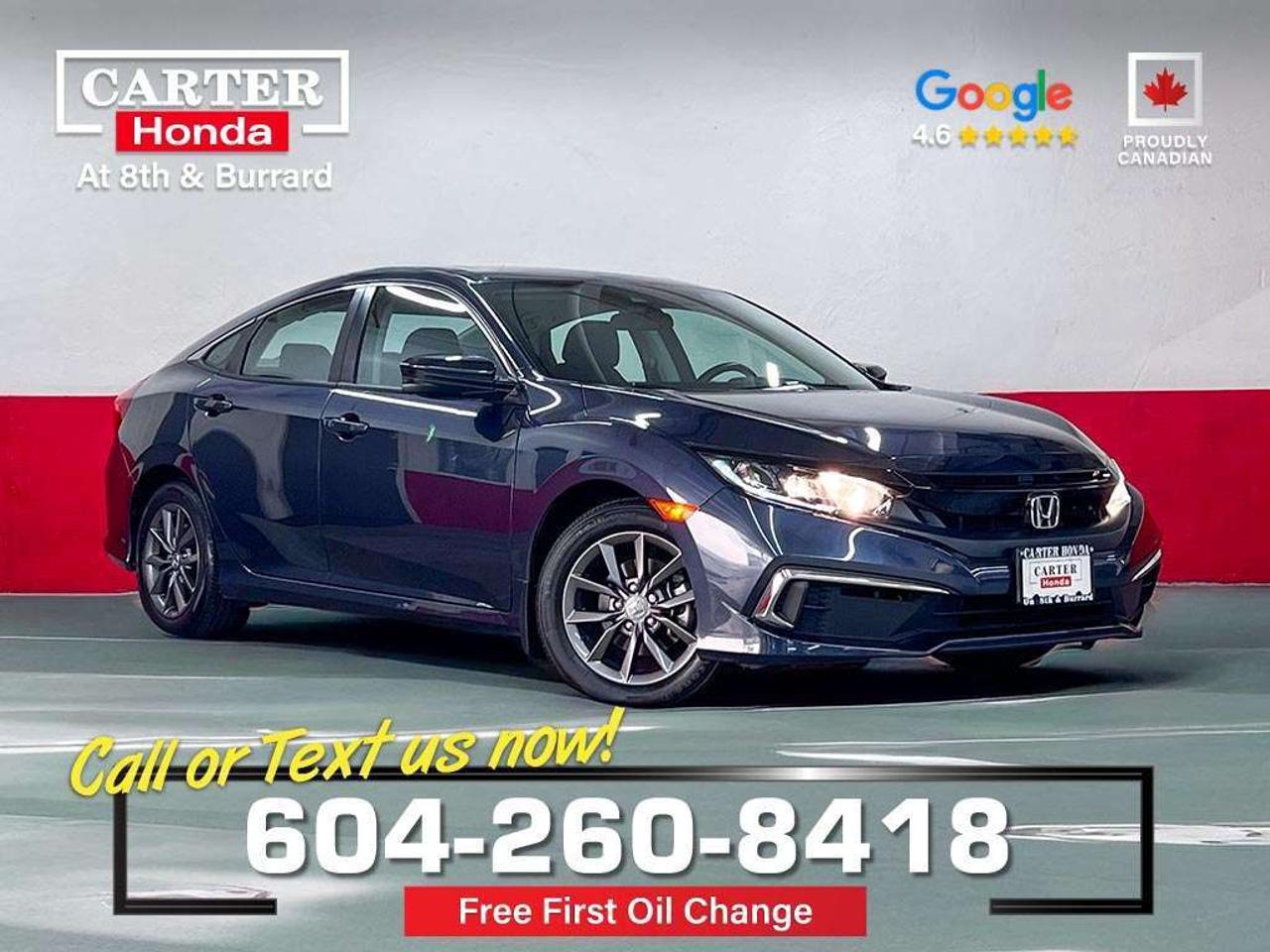 Used 2021 Honda Civic Sedan EX | Heated Seats/Adpt Cruise/Dual Climate Zone for sale in Vancouver, BC