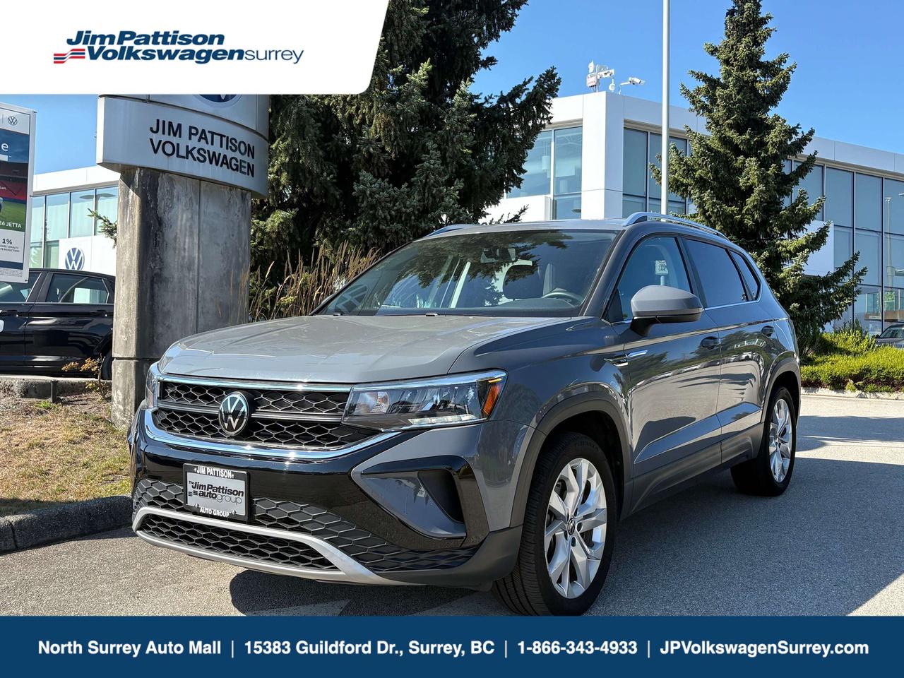 This 2022 Taos Comfortline is the kind of SUV that instantly lifts your mood the moment you step inside. Its clean, modern, and full of that unmistakable Volkswagen quality  the feeling of something built with intention, not shortcuts. And with the Sunroof Package, every drive feels brighter, more open, and just a little more exciting.

The Taos is the perfect size for life in Surrey: easy to park, effortless to drive, and surprisingly spacious. Its turbocharged engine gives you smooth, confident power while staying incredibly fuelefficient. Whether youre commuting, exploring, or just running errands, the Taos makes every trip feel calm, comfortable, and enjoyable.

Inside, its packed with features that make daily life feel elevated:

-Panoramic sunroof that fills the cabin with natural light

-Heated seats for chilly BC mornings

-Apple CarPlay & Android Auto to keep your world connected

-Digital Cockpit that feels modern every time you start it

-Spacious cargo area perfect for weekend adventures or family life

This Taos has been cared for and kept in beautiful condition  the kind of SUV you can trust from day one. Its stylish, efficient, and genuinely fun to drive. If youve been waiting for a vehicle that feels fresh, premium, and perfectly sized for your lifestyle, this is the one that makes you smile the moment you see it.

Dont wait  message now to book your test drive and feel why the 2022 Taos Comfortline is the SUV everyone falls in love with.Price includes dealer administration fee ($695) and VSA transaction levy ($10). Finance placement fee ($495) if applicable, GST and PST are additional. D#31297 Contact us today. TEXT our sales team directly at (604) 265-9157